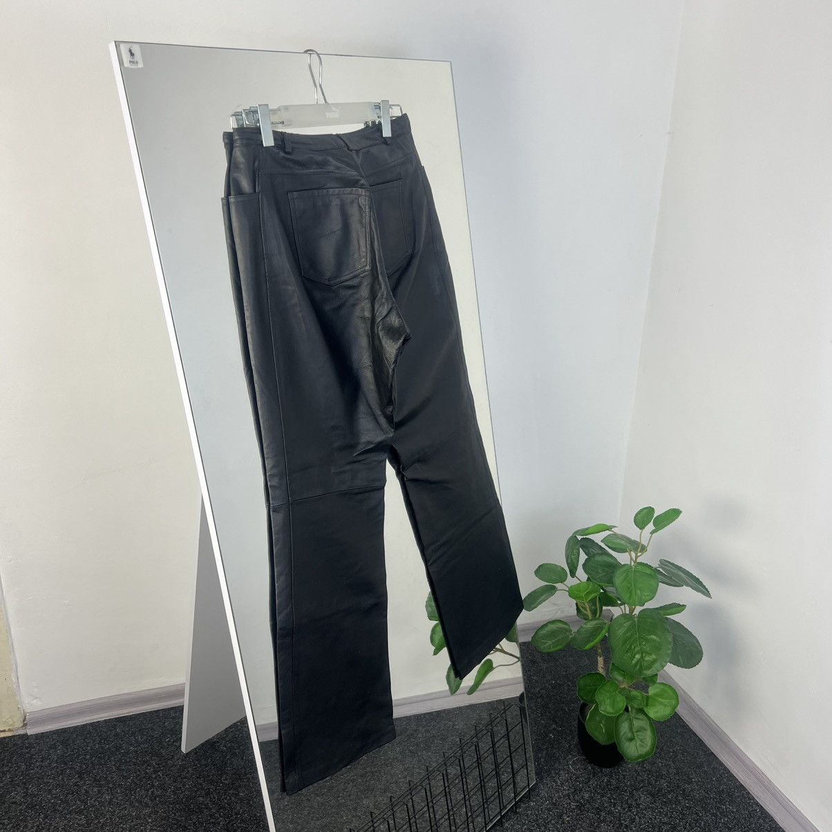Leather Vintage Y2K Leather Biker Pants Avant Garde Style Size US 30 / EU 46 - 2 Thumbnail