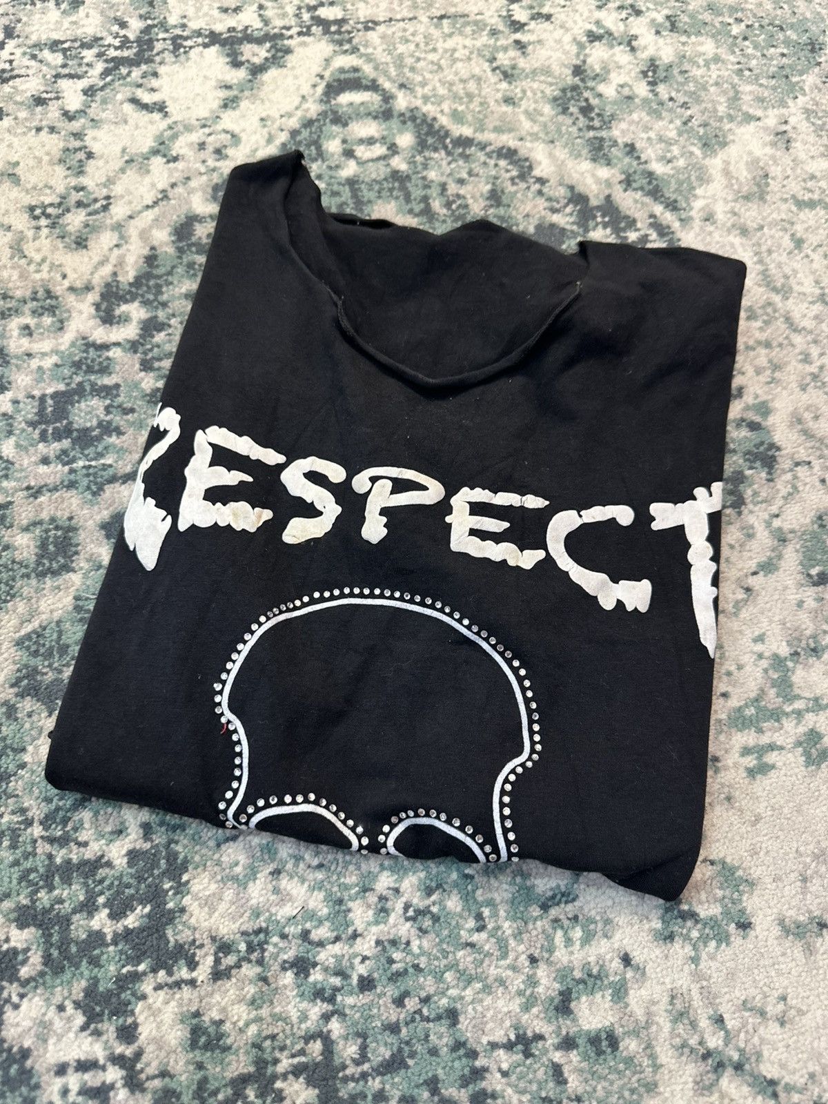 Lucien Pellat-Finet Lucien Pellat-Finet “Respect” Skull T-Shirt Size US S / EU 44-46 / 1 - 10 Thumbnail