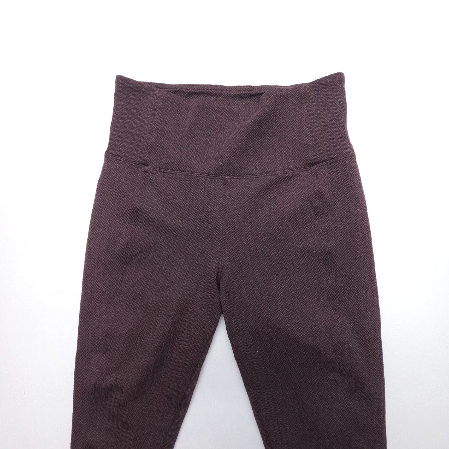 Athleta VINTAGE Athleta Delancey Herringbone Tight XS Brown Leggings Women Activewear Gym & Training High Rise Stretch Size ONE SIZE - 3 Thumbnail
