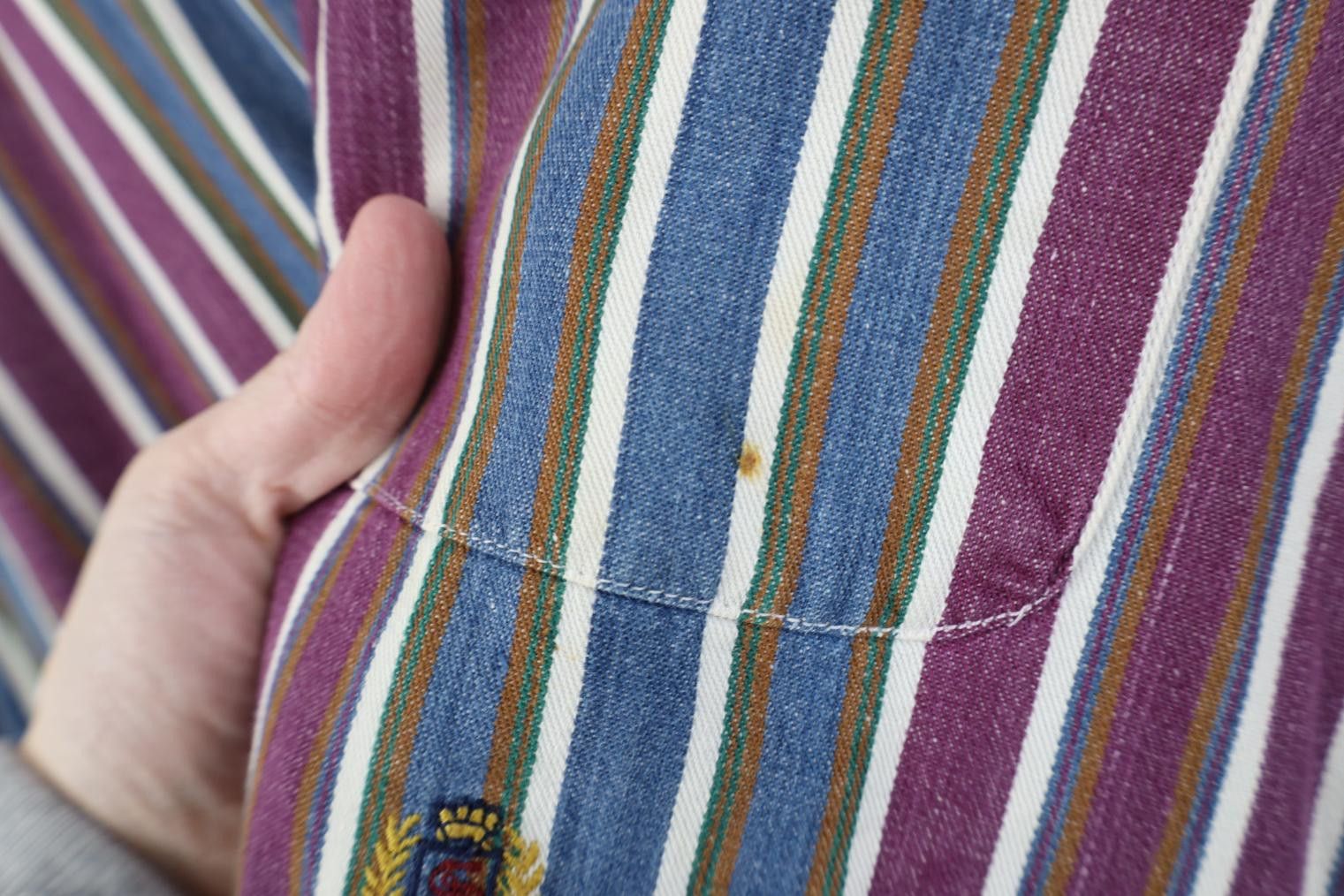 Vintage Vintage 90s Streetwear Striped Collared Button Down Shirt Size US L / EU 52-54 / 3 - 5 Thumbnail