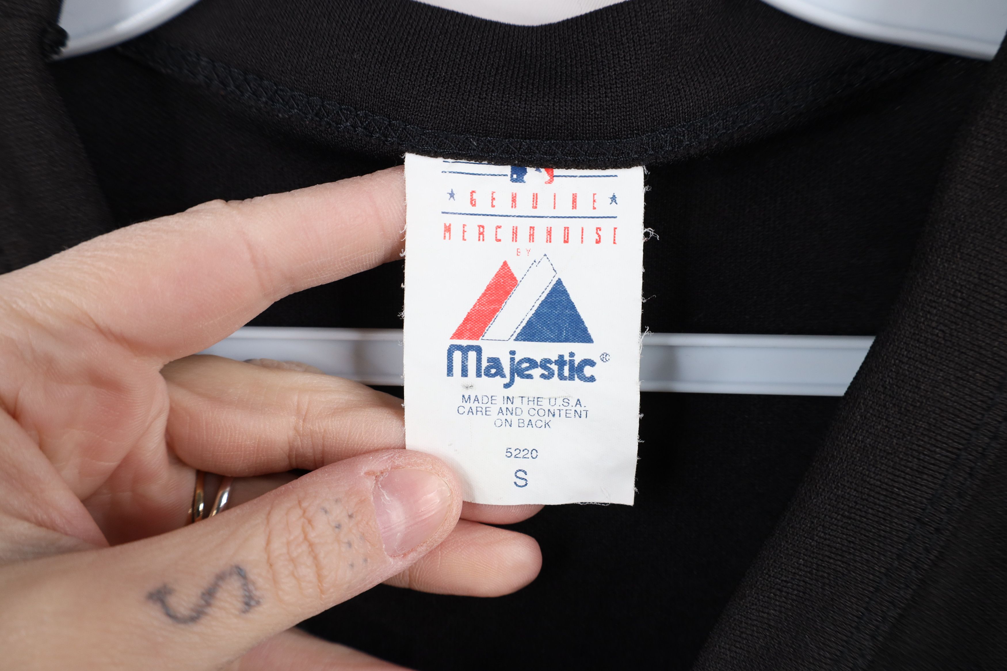 Majestic × Vintage Vintage 90s Majestic Giants Baseball Jersey Black USA Size US S / EU 44-46 / 1 - 7 Thumbnail