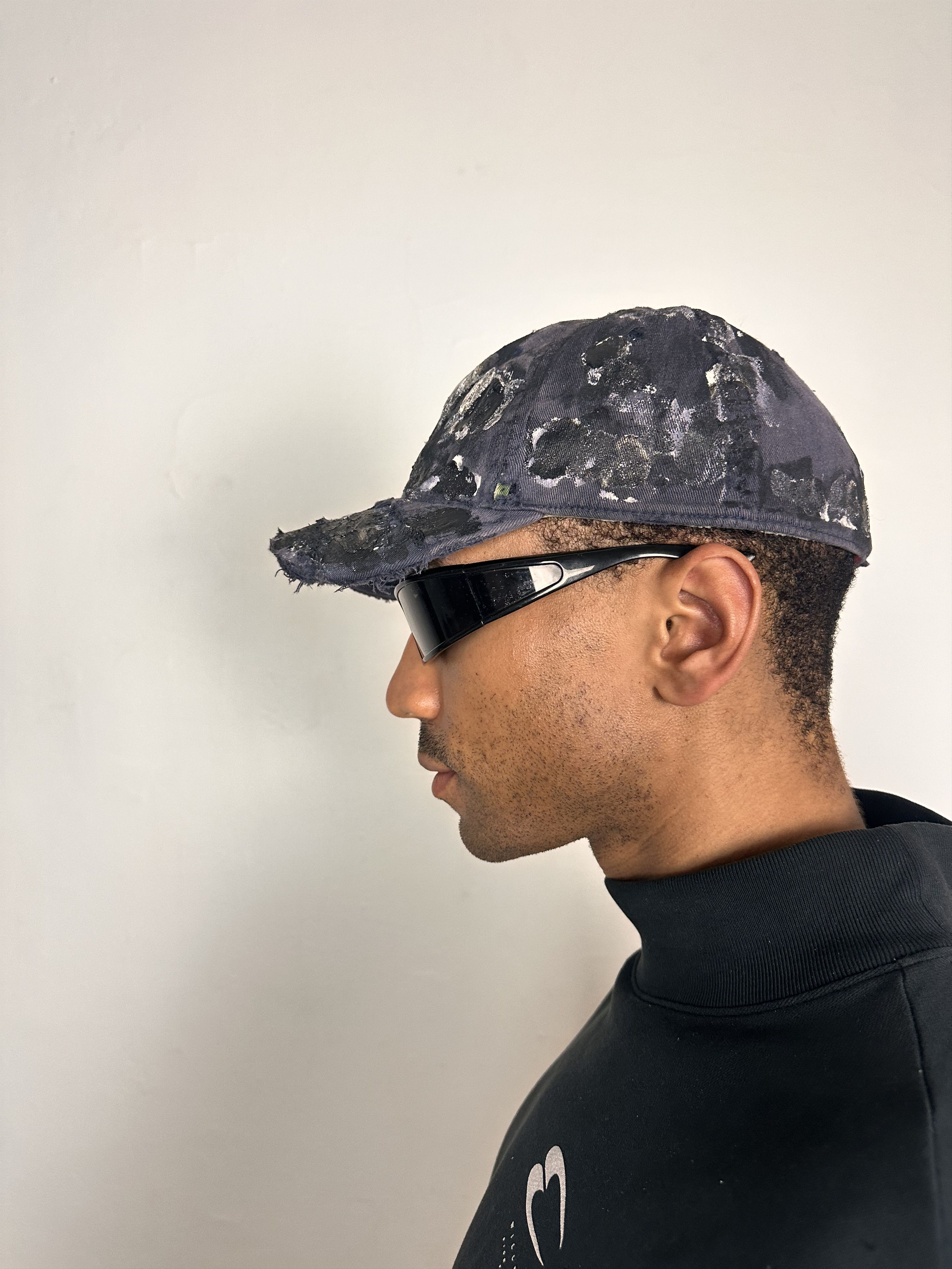 Other ASTROBOI* 'Property Of' Navy Painted Fitted Cap Size ONE SIZE - 5 Thumbnail