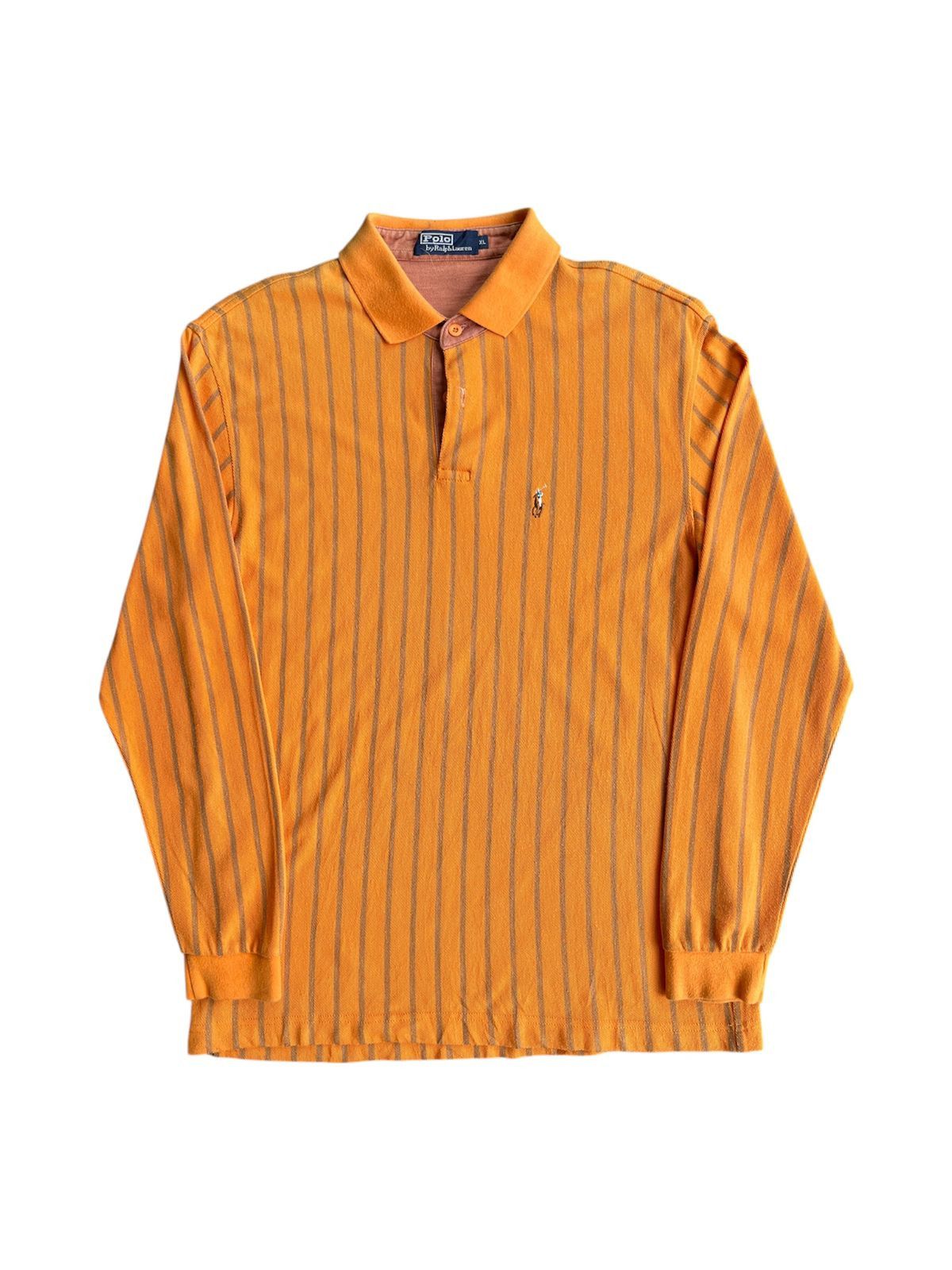 Polo Ralph Lauren 90s OG Polo Ralph Laurent Stripe Polo Shirt Size US XL / EU 56 / 4 - 1 Thumbnail