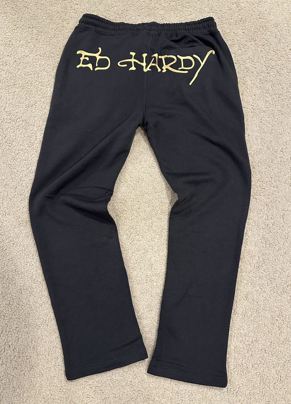 Ed Hardy Ed Hardy Sweatpants Mens Size Large Black Skeleton Joggers Size US 33 - 6 Thumbnail