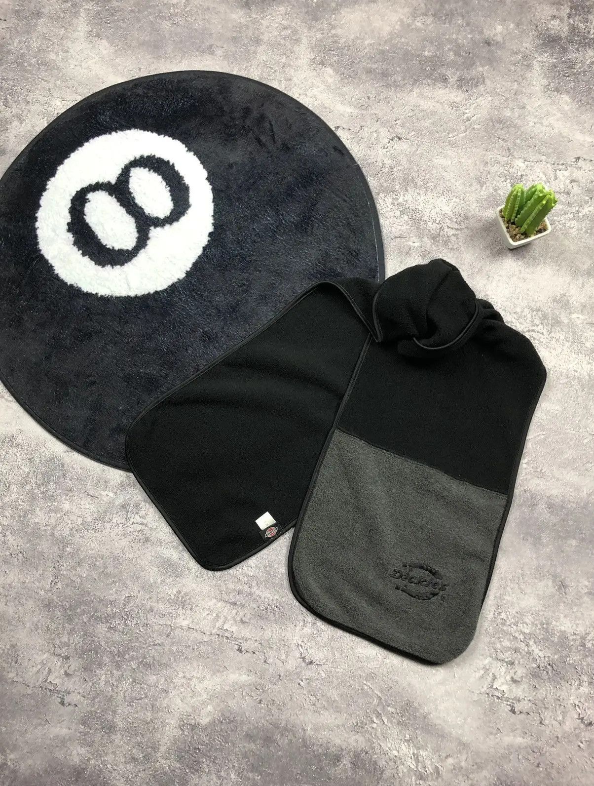 Dickies DICKIES Vintage Fleece Scarf Big Logo Black/Grey Skateboard Size ONE SIZE - 1 Thumbnail