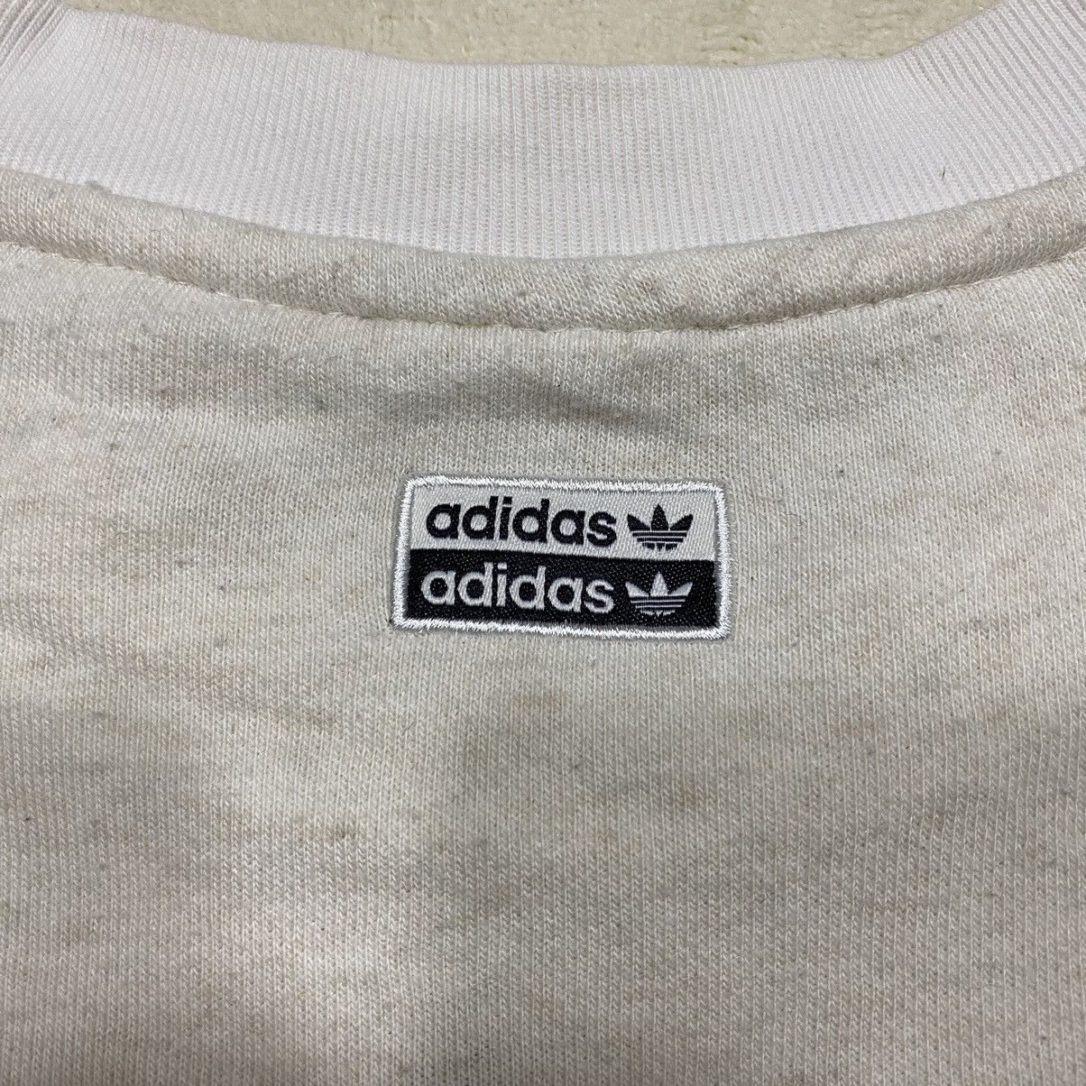 Adidas ADIDAS Embroidered Trefoil Logo Cropped Sweatshirt Size S / US 4 / IT 40 - 8 Thumbnail