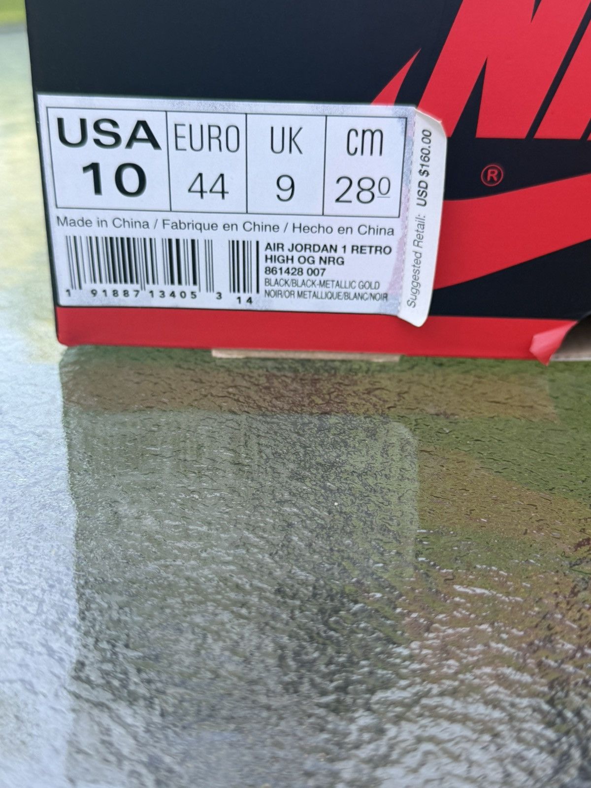 Nike Air Jordan 1 Retro High OG NRG ‘Gold Toe’ 2018 Size US 10 / EU 43 - 9 Thumbnail