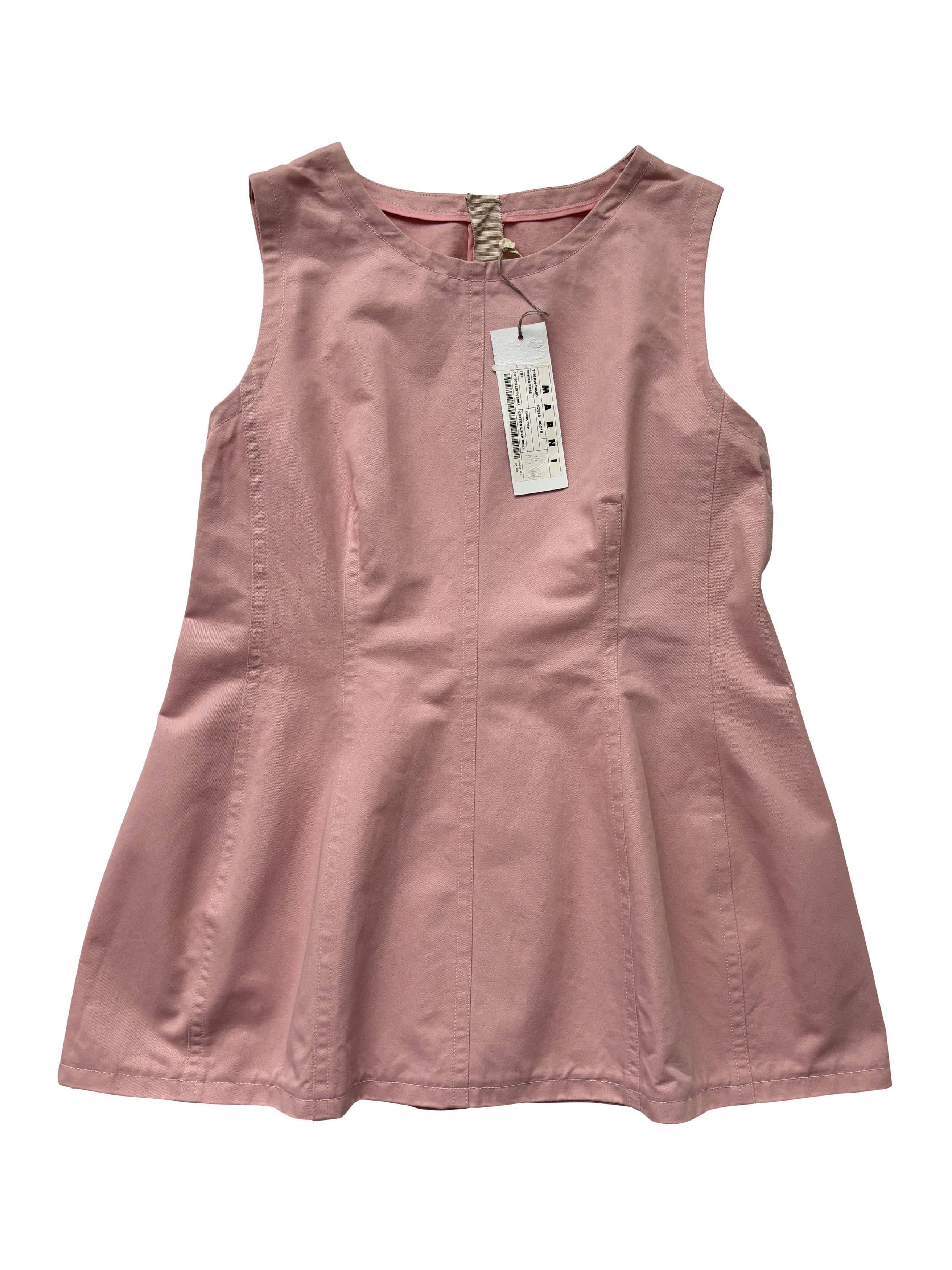 Marni ⚡️QUICK SALE⚡️Marni Pink Flared Tank Top with Back Zipper Size XL / US 12-14 / IT 48-50 - 1 Thumbnail