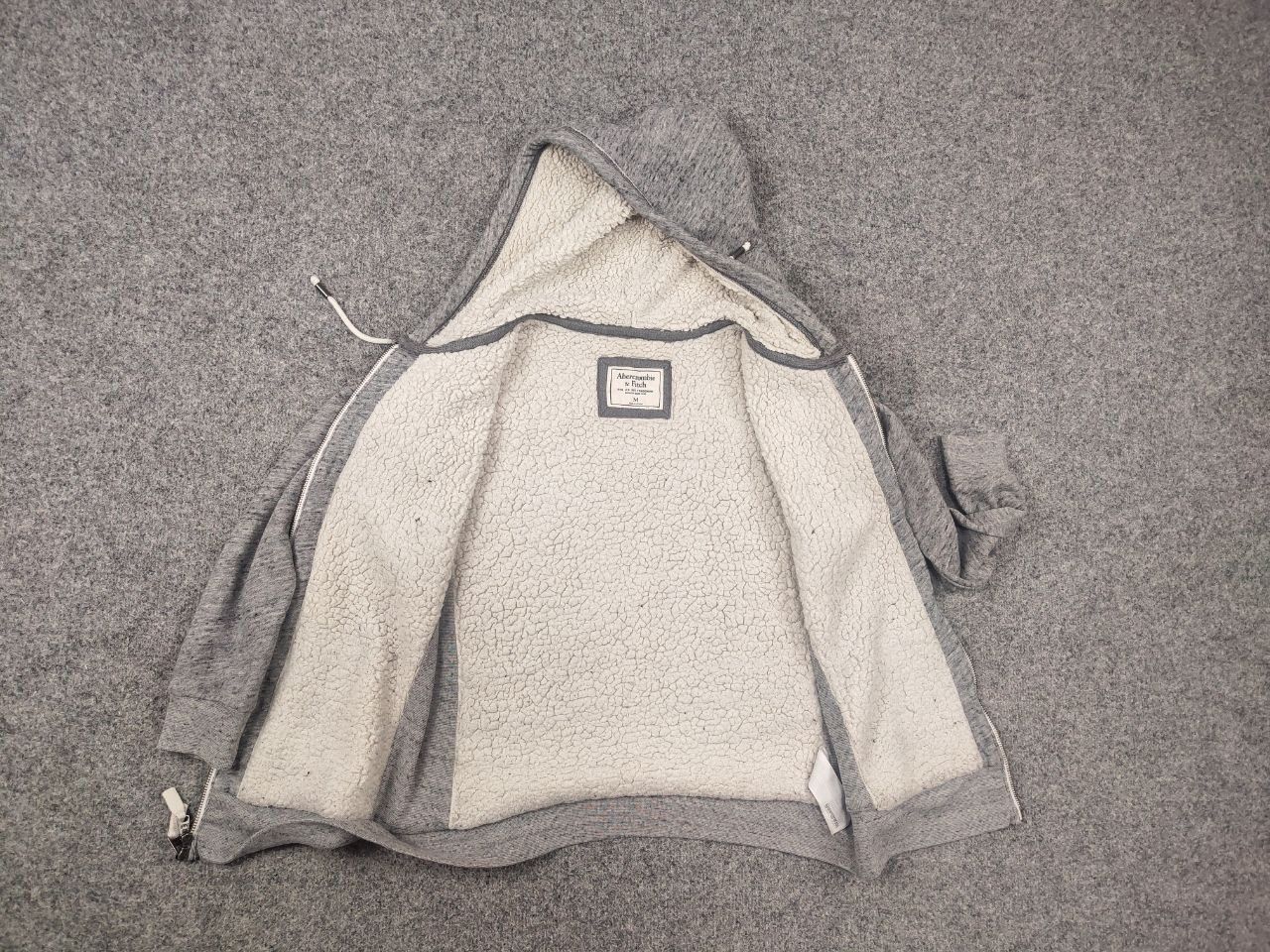 Abercrombie & Fitch Abercrombie & Fitch Vintage Zip Sherpa Fur Hoodie Y2K Style Size US M / EU 48-50 / 2 - 13 Thumbnail