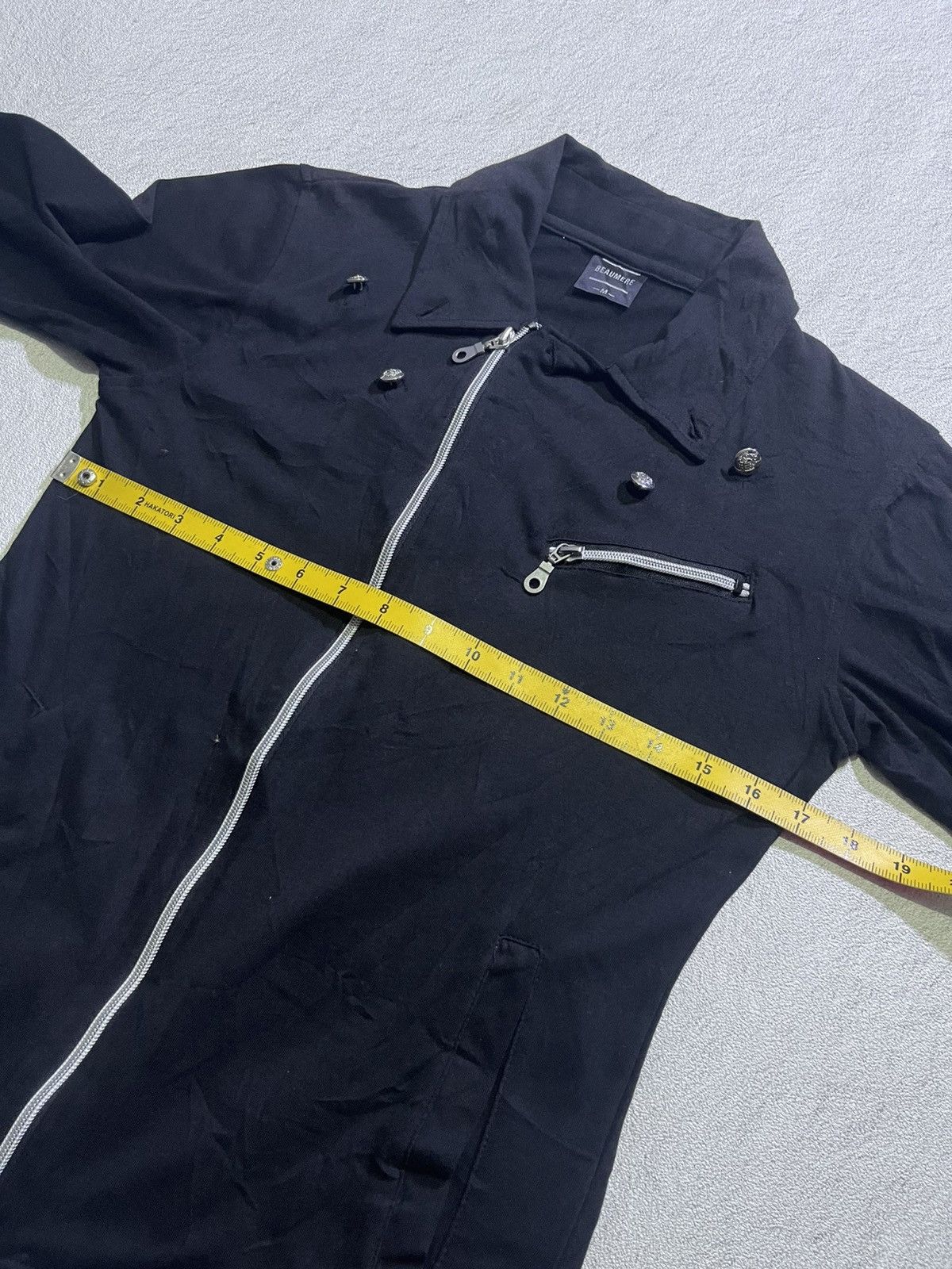 Hysteric Glamour Y2K BEAUMERE long sleeve tshirt full zipper style Size US M / EU 48-50 / 2 - 8 Thumbnail