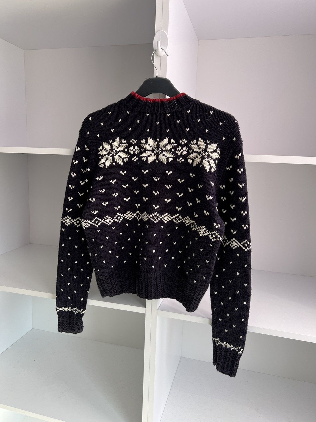 Polo Ralph Lauren × Ralph Lauren Sport × Vintage Vintage Polo Sport Sweater Women’s Navy American Flag Size M / US 6-8 / IT 42-44 - 10 Thumbnail