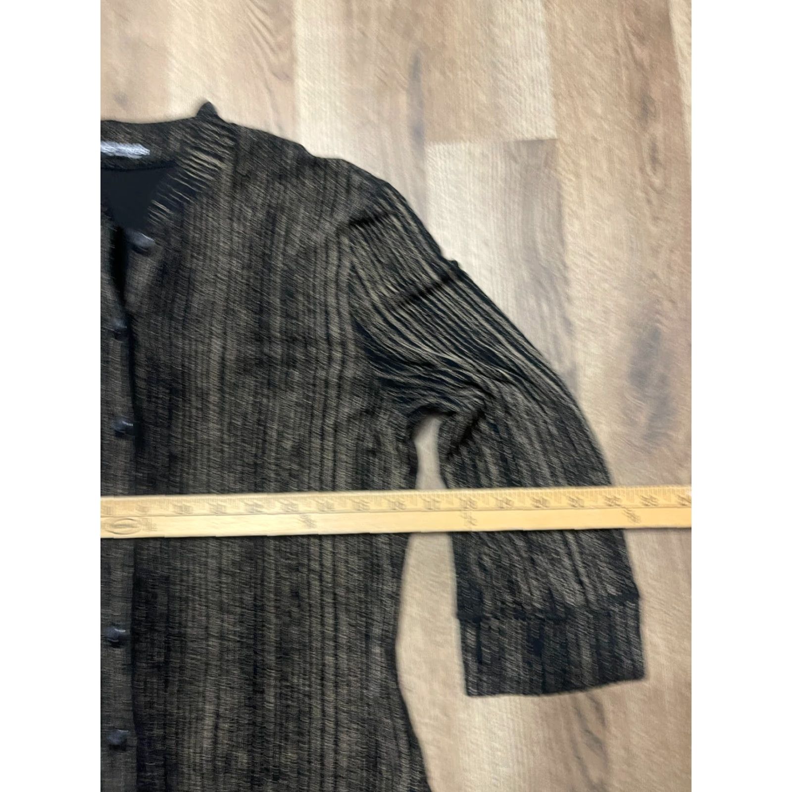 Vintage Softwear by Mark Singer Shirt Women's SML Black Gold Striped Button Up Shirt, Gold, Casual, Button Up, Ladies, S, Regular Fit Size S / US 4 / IT 40 - 6 Thumbnail