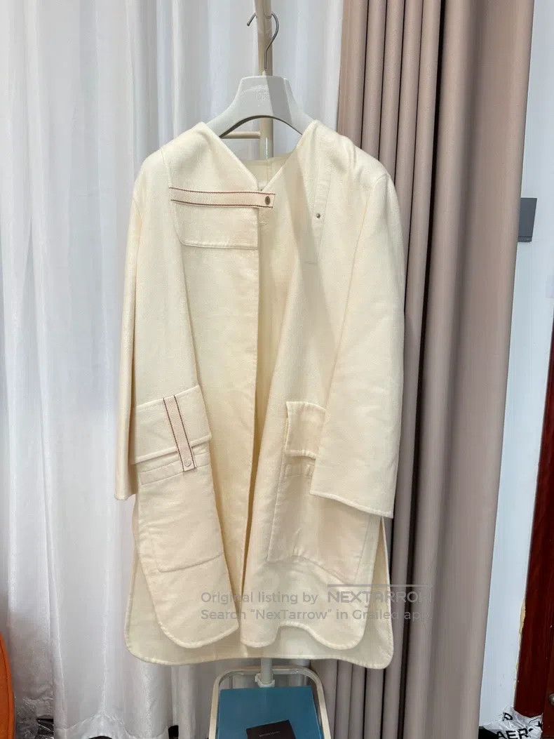 Hermes Hermes white cashmere sweater Size XXS / US 00 / IT 34 - 1 Thumbnail