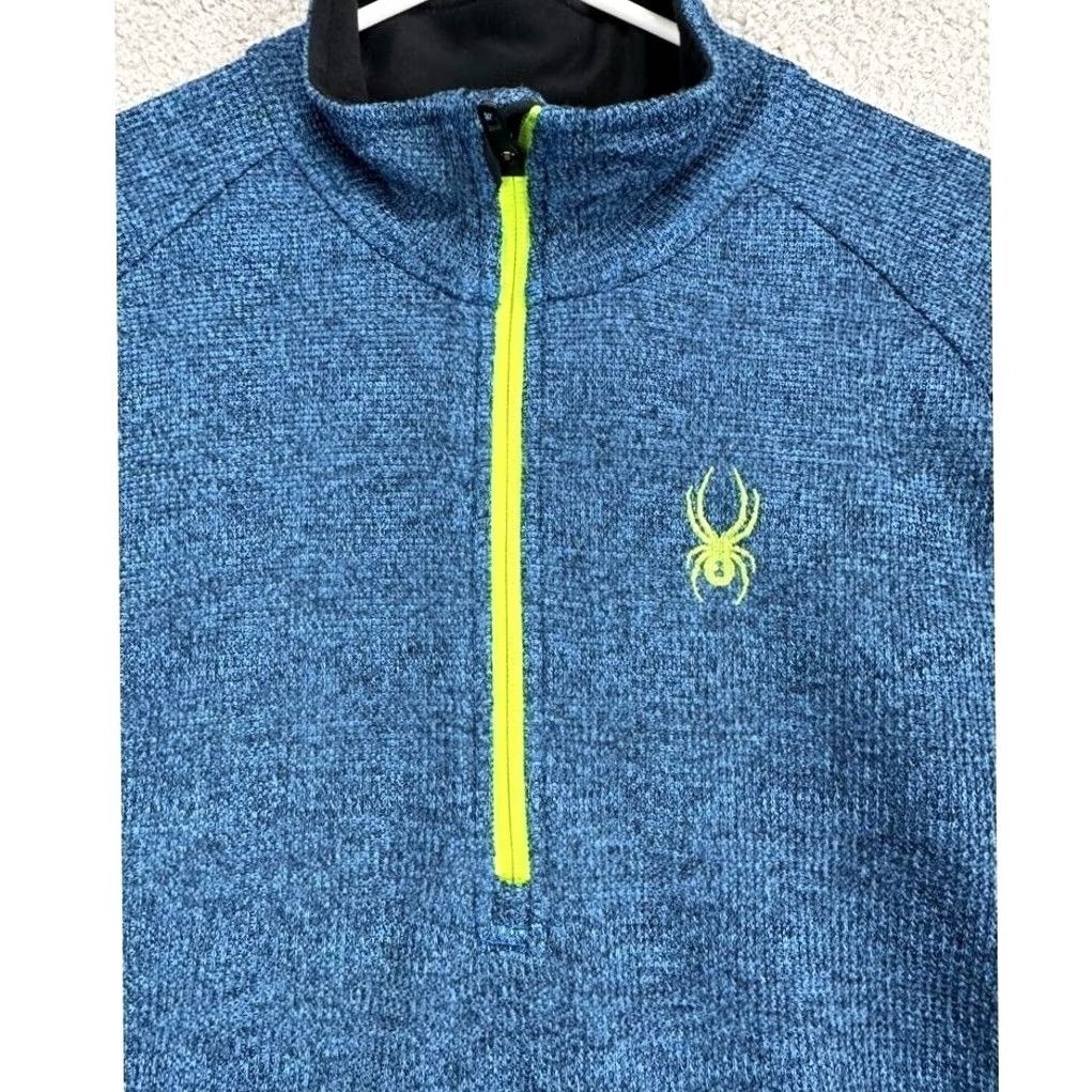 Spyder Spyder Sweatshirt Mens Large Blue Colorblock Pullover 1/4 Zip Logo EUC Size US L / EU 52-54 / 3 - 3 Thumbnail