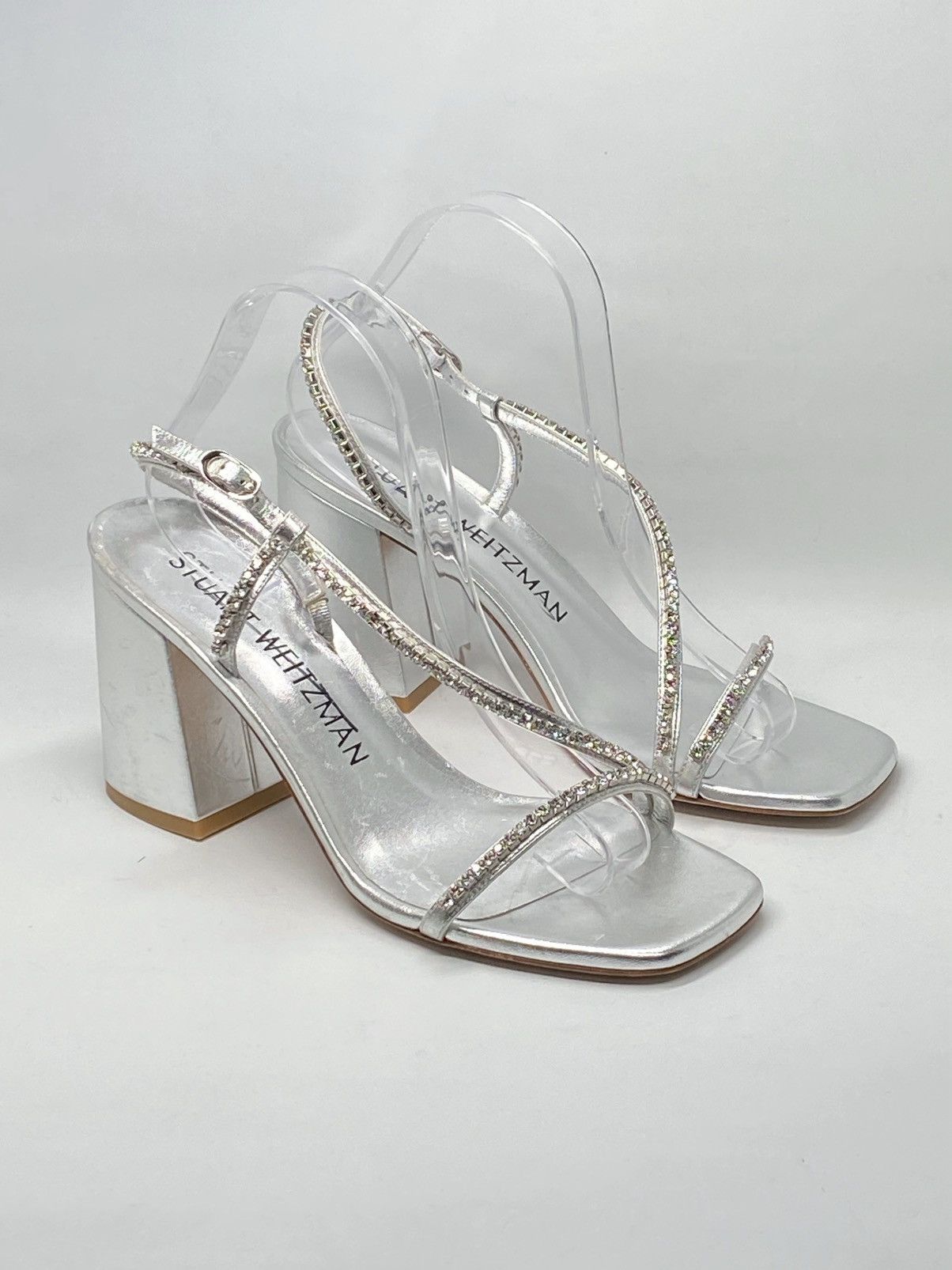 Stuart Weitzman Stuart Weitzman Embellished Leather Sandals size 9.5 Size US 9.5 / IT 39.5 - 1 Thumbnail