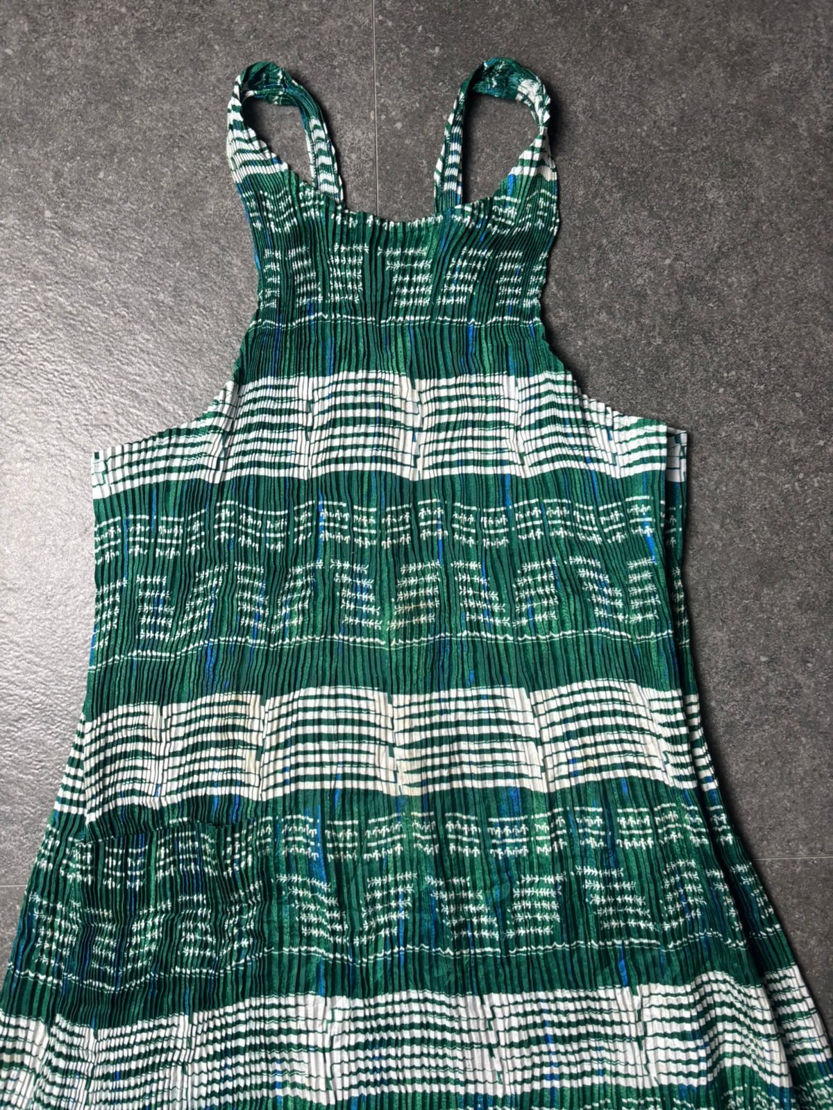 Pleats Please Issey Miyake 2000s Pleats Please IM Product Pattern Midi Dress Size ONE SIZE - 2 Thumbnail