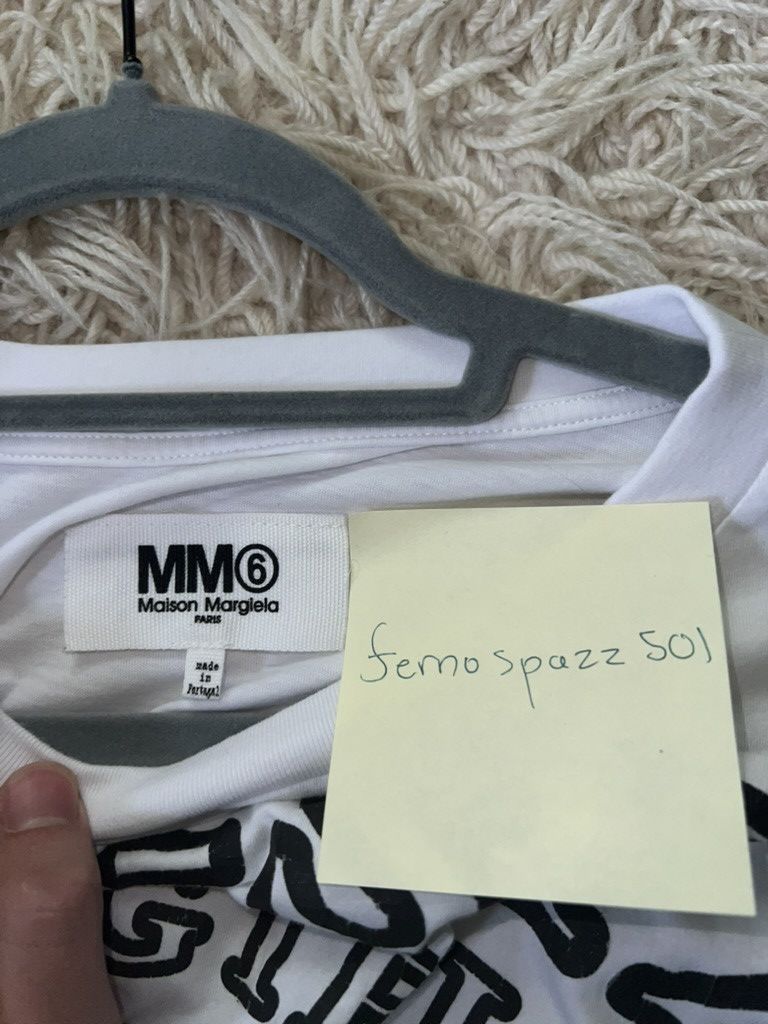 MM6 Maison Margiela MM6 Logo Print Oversized T-Shirt Size US S / EU 44-46 / 1 - 2 Thumbnail