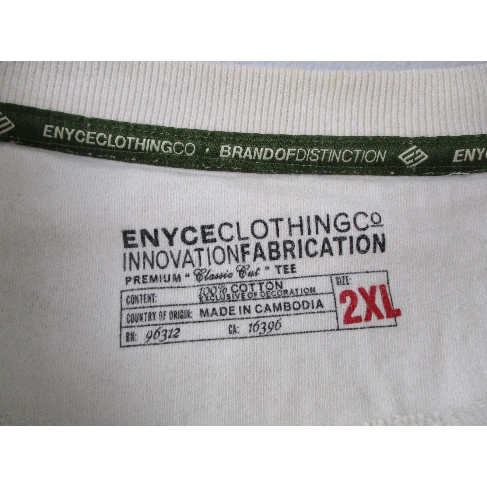 Enyce Enyce Mens 2XL White Camo Logo Thermal Waffle Knit LS Tee Size US XXL / EU 58 / 5 - 3 Thumbnail