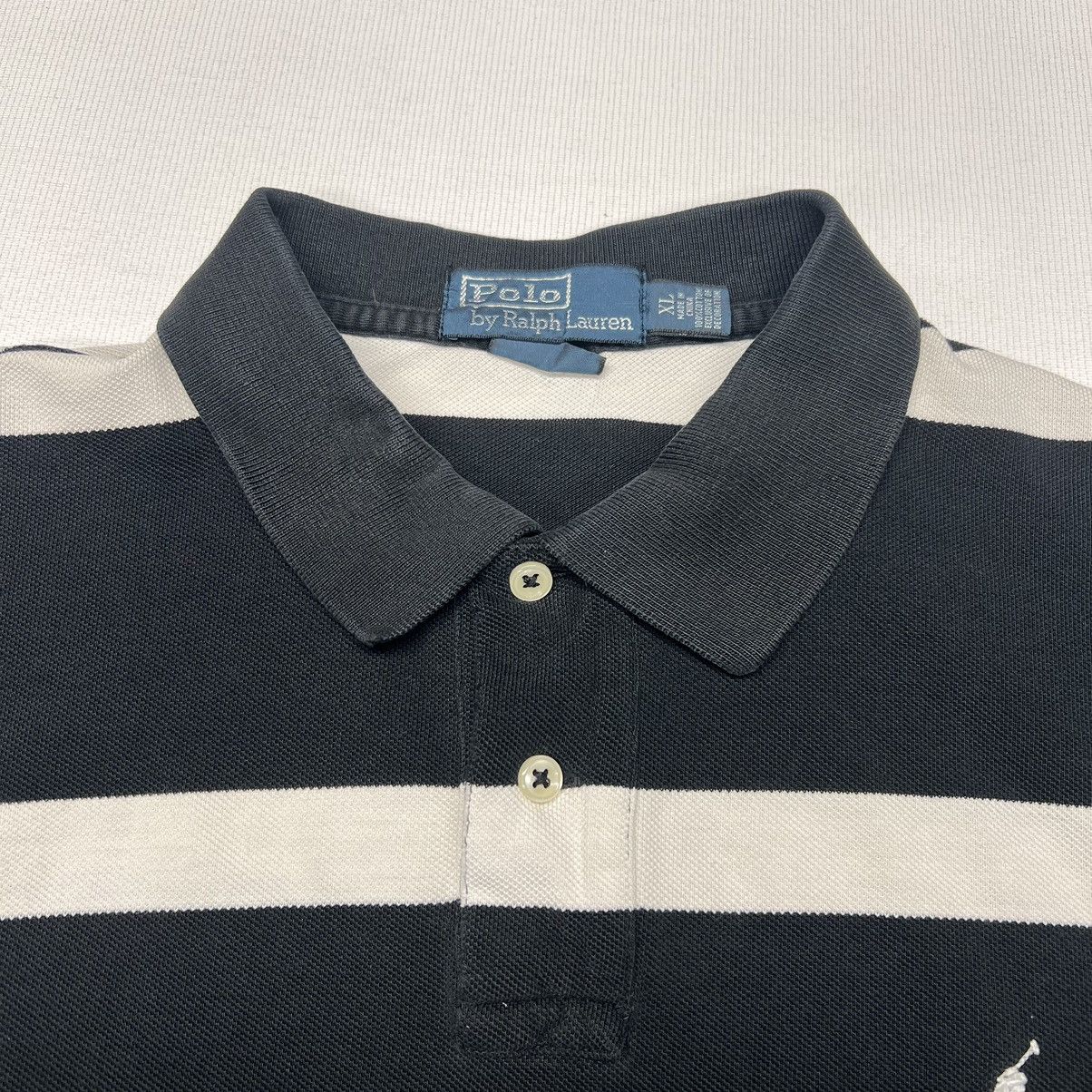 Polo Ralph Lauren Polo Ralph Lauren Polo Shirt Black White Striped Custom Fit Size US XL / EU 56 / 4 - 5 Thumbnail