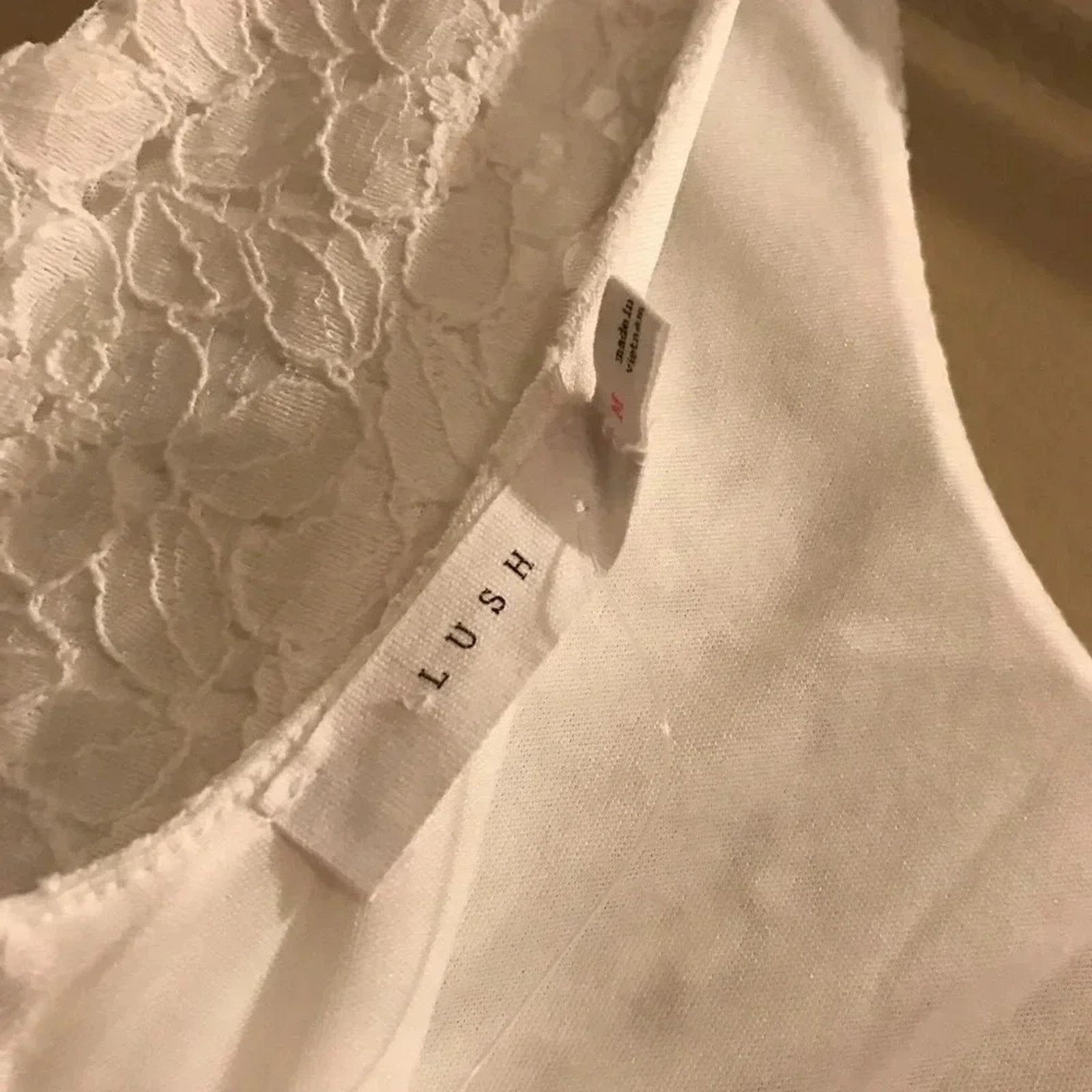 Other Lush NWT White Lace Sleeveless Tank Dress Women’s Size M Size M / US 6-8 / IT 42-44 - 5 Thumbnail