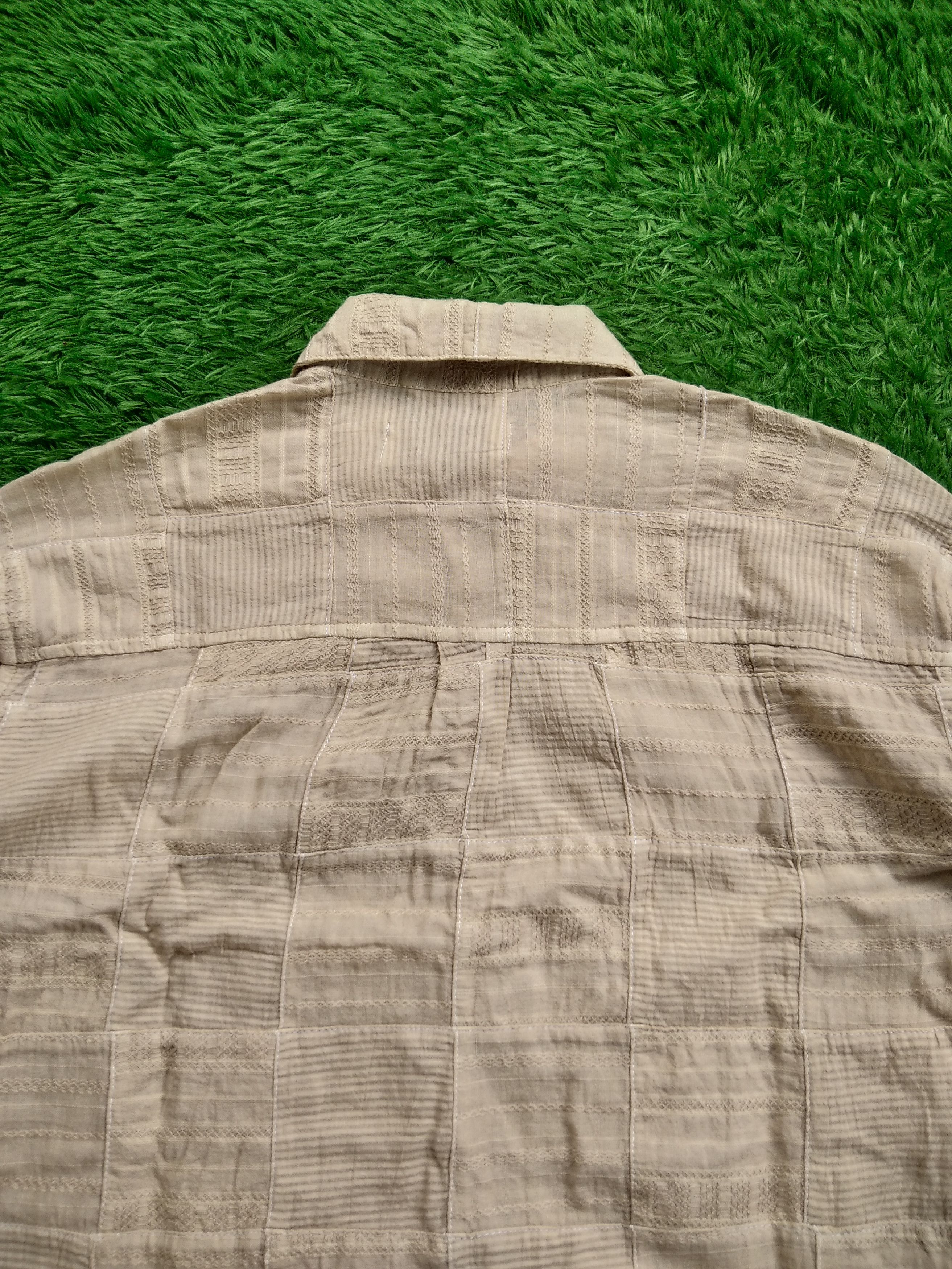 Beauty Beast × If Six Was Nine × Yasuyuki Ishii VTG 90s GRN Standard Of Earth Patchwork Shirt Size US S / EU 44-46 / 1 - 5 Thumbnail