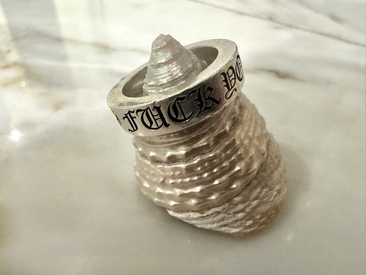 Size 8 Chrome Hearts Forever FU Ring