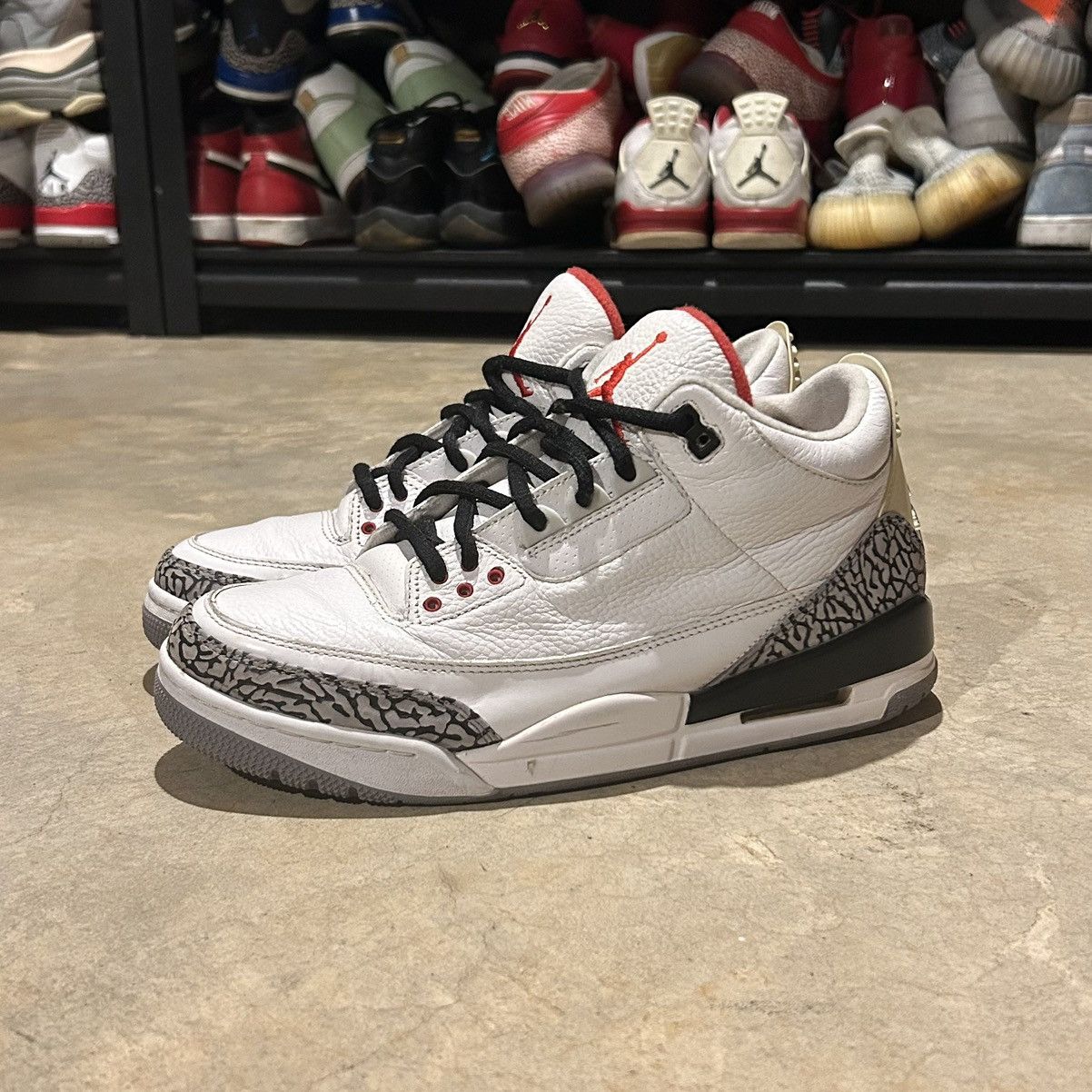 Jordan Brand × Nike Air Jordan 3 Retro White Cement 2011 US 9 Size US 9 / EU 42 - 1 Thumbnail