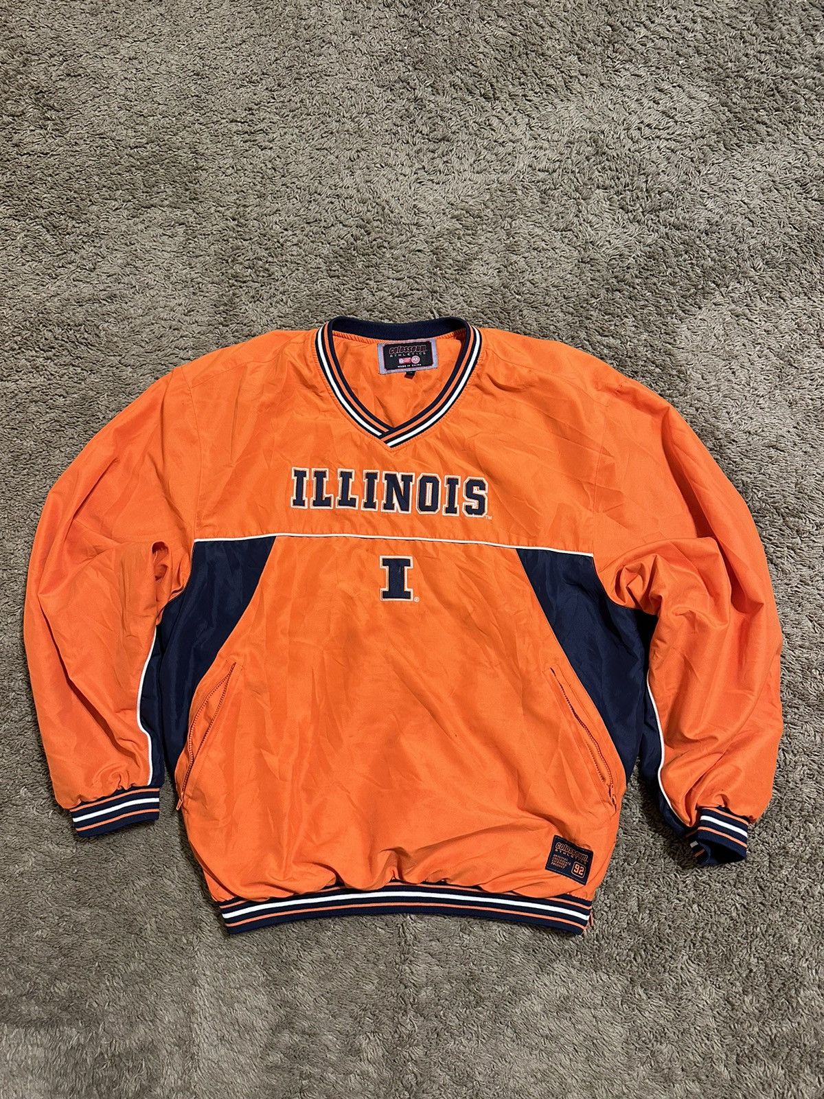 NFL × Vintage Vintage NCAA Illinois Fighting Illini sweater 90s size XL Size US XL / EU 56 / 4 - 2 Thumbnail