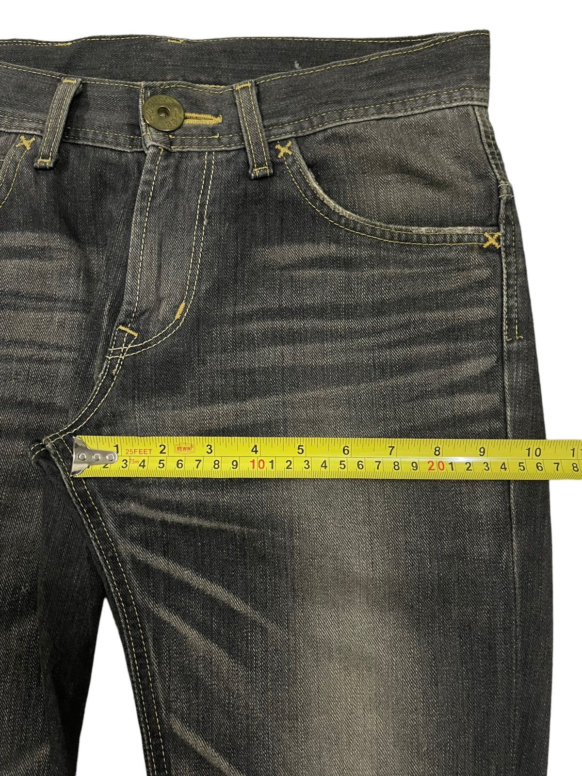 Lee Vintage Lee Cowboy Buckle Faded Wash Style Jeans Size US 31 - 15 Thumbnail