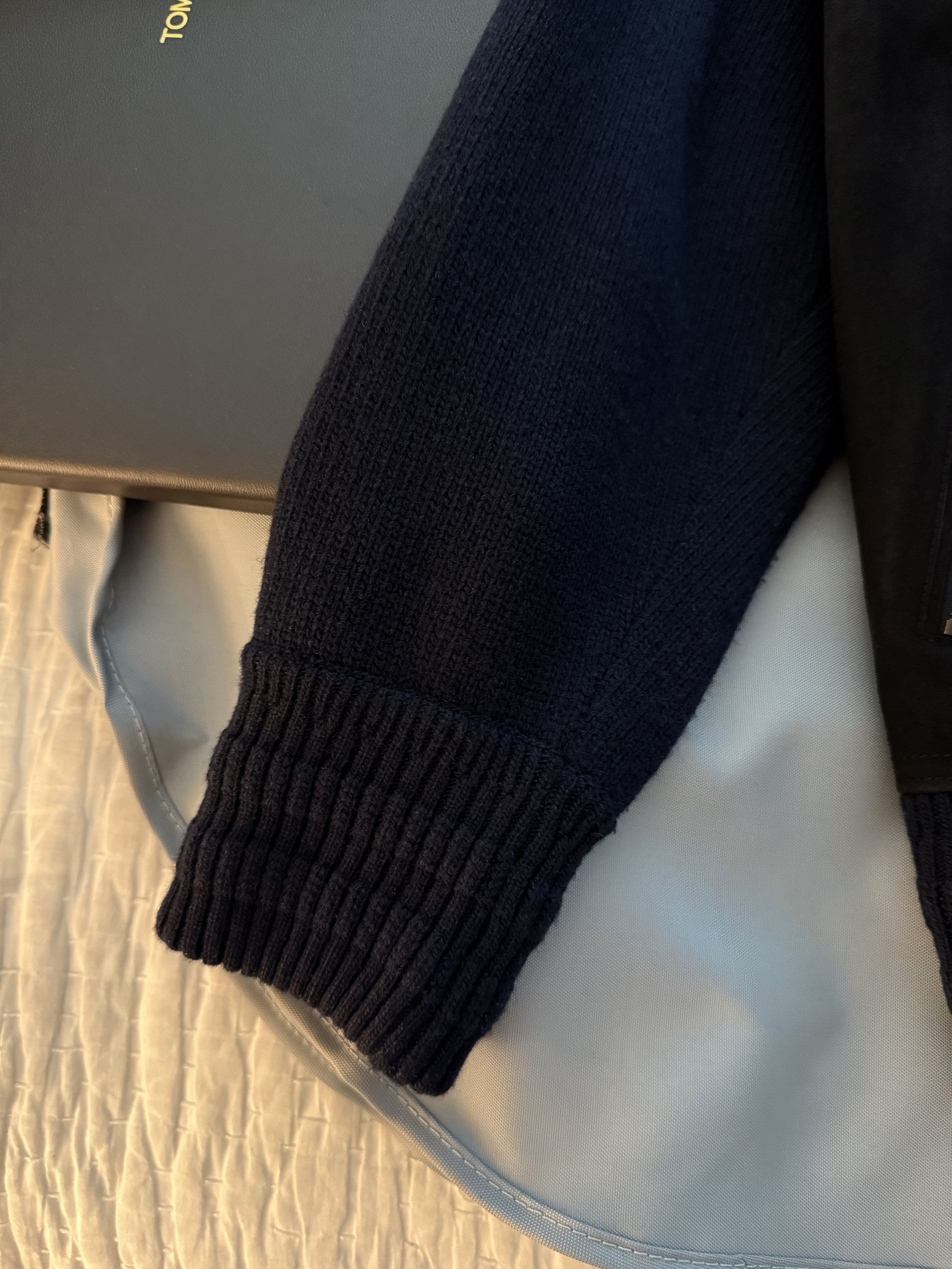 Berluti Fits L, Rare Haider (new designer of TOM FORD) Suede Knit Size US XL / EU 56 / 4 - 20 Thumbnail
