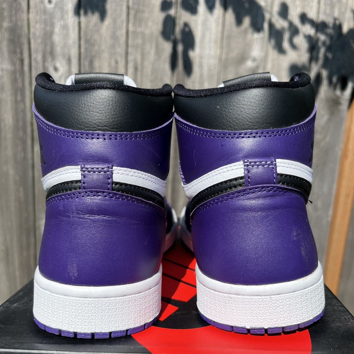 Nike Nike air jordan 1 court purple size 9 men Size US 9 / EU 42 - 5 Thumbnail
