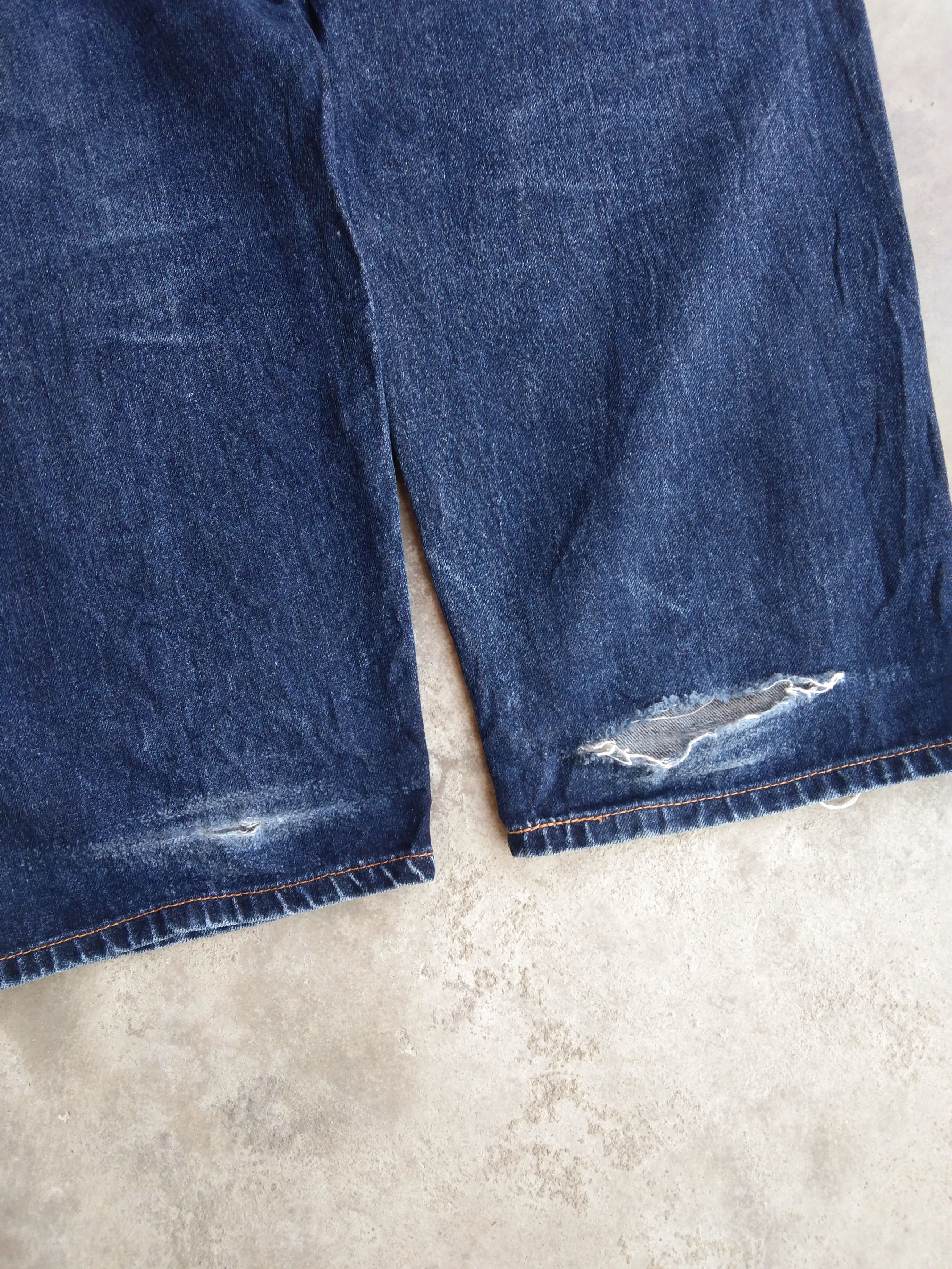 Japanese Brand Vintage Distressed Big John Loose Baggy Jeans 36x31 Size US 36 / EU 52 - 7 Thumbnail