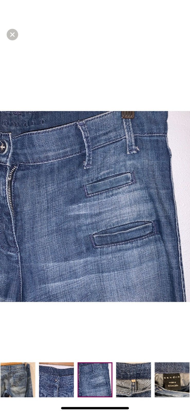 Sandro SANDRO PARIS WIDE LEG FLAIR JEANS SIZE 38 Size 38" / US 16 / IT 52 - 5 Thumbnail