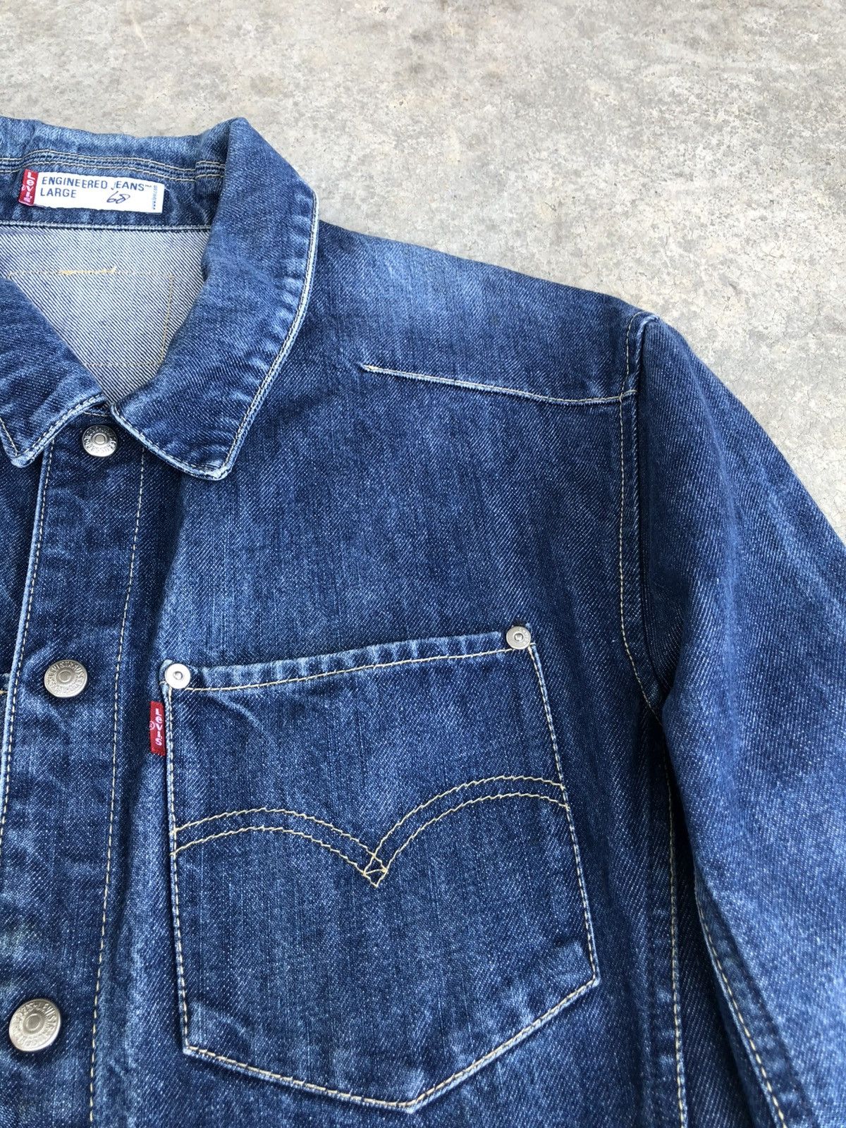 Levi's Y2k Levi’s Engineered Type 1 Denim Jacket Size US L / EU 52-54 / 3 - 6 Thumbnail