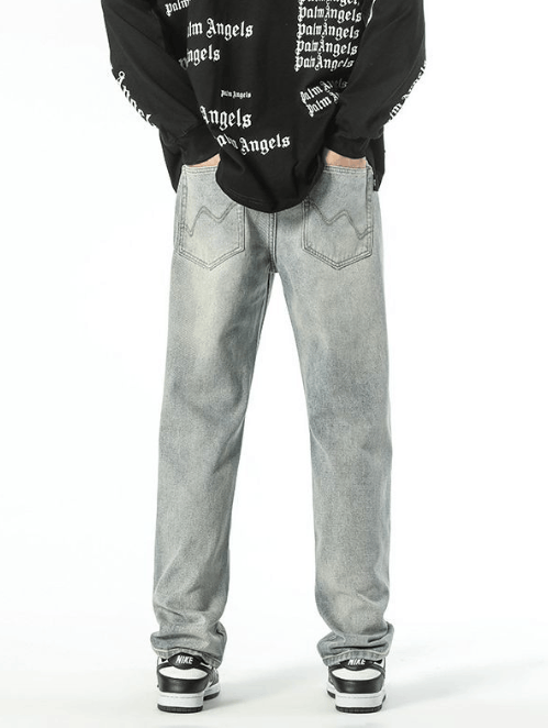 Japanese Brand × Jean Men's embroidered pocket casual straight jeans y2k Size US 32 / EU 48 - 3 Thumbnail