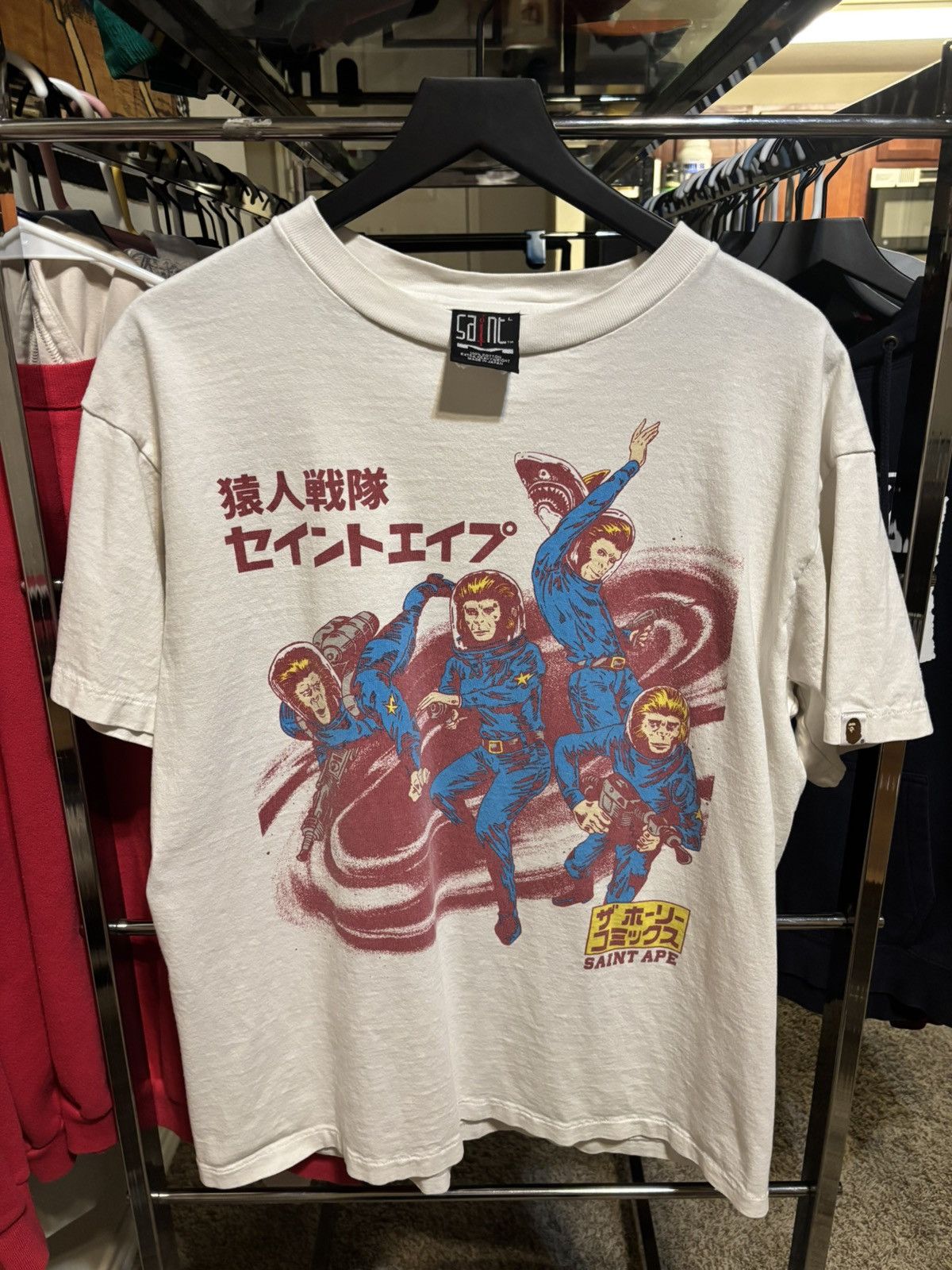 Bape × Saint Michael Bape X Saint Michael Sonic Youth T-Shirt Size Large Size US L / EU 52-54 / 3 - 1 Thumbnail