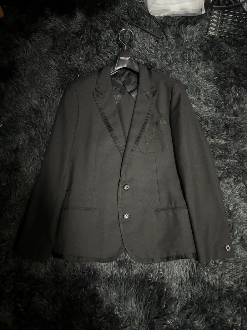 Undercover undercover purple archive embroidered suit jacket Size US M / EU 48-50 / 2 - 1 Thumbnail
