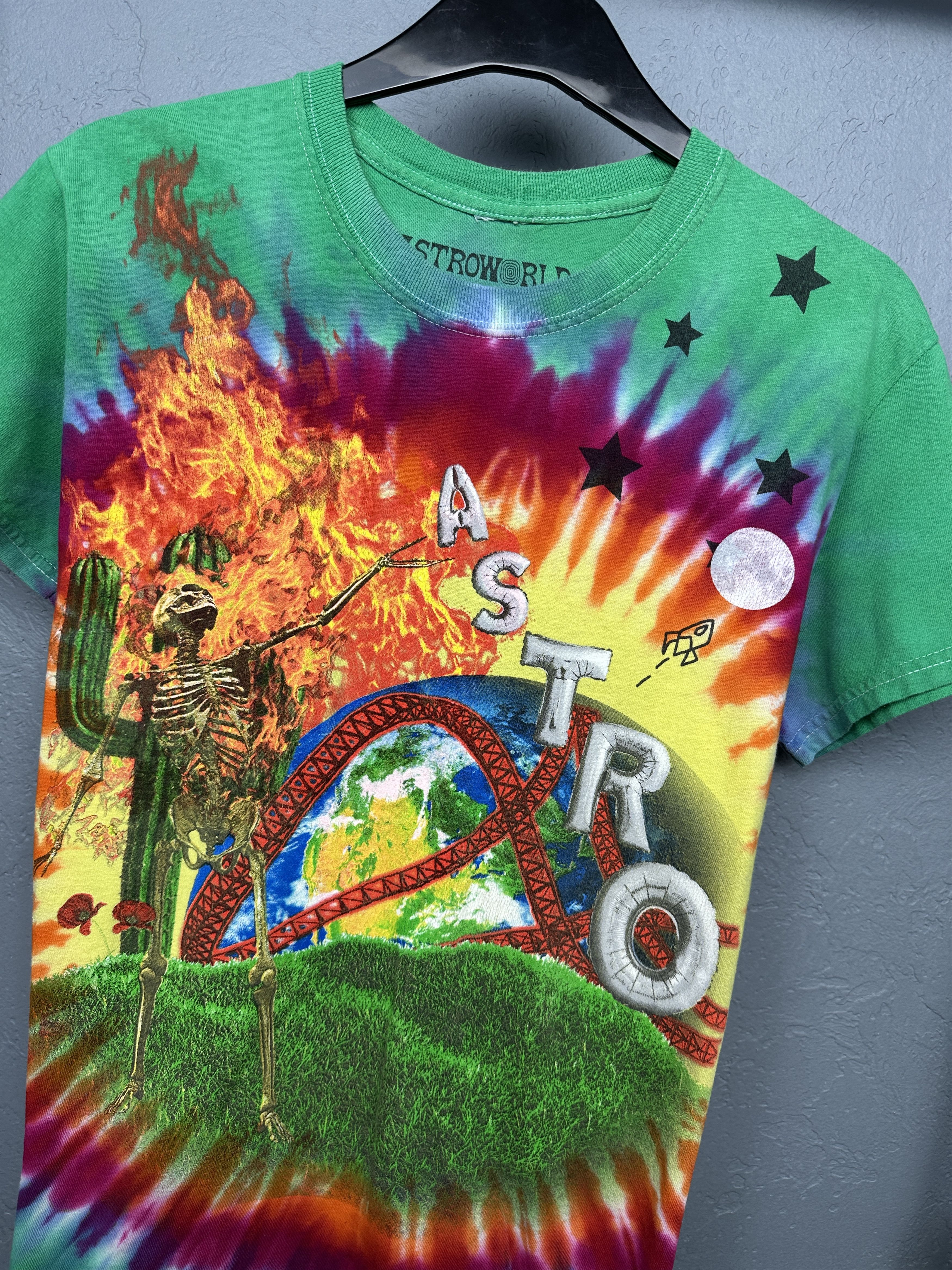 Travis Scott Travis Scott AstroWorld Roller Coaster Tye Dye T-Shirt Size US S / EU 44-46 / 1 - 2 Thumbnail