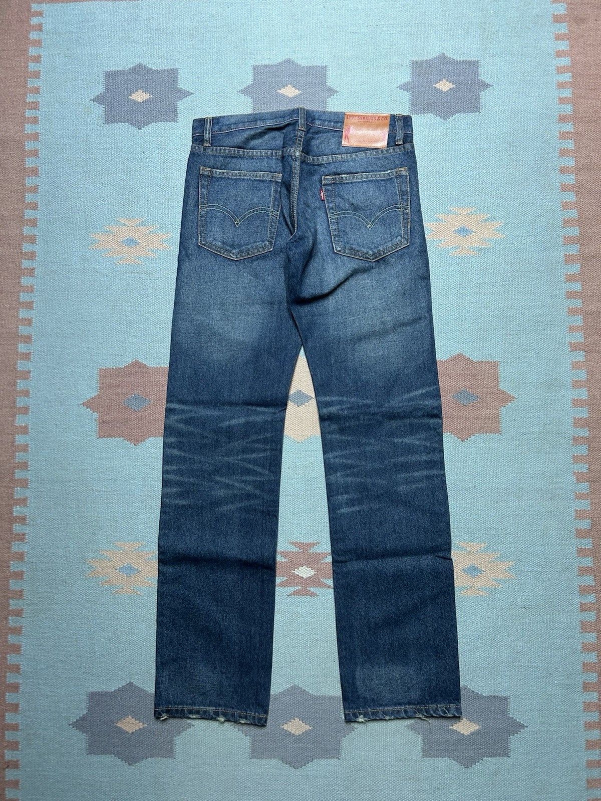 Vintage Vtg Levi’s offender jeans low rise straight leg dark 31x34 Size US 31 - 1 Thumbnail