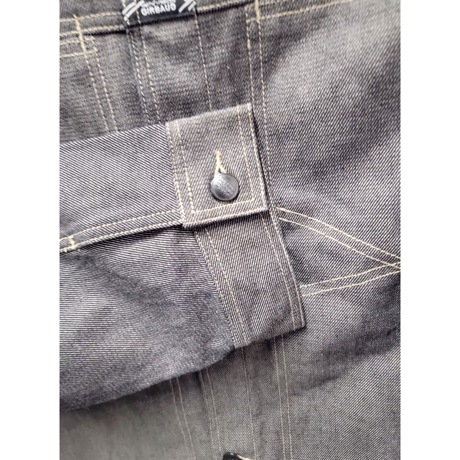 Vintage VINTAGE Marithe + Francois Girbaud Jacket Mens XL Denim Military Collared Pockets Logo Size US XL / EU 56 / 4 - 4 Thumbnail