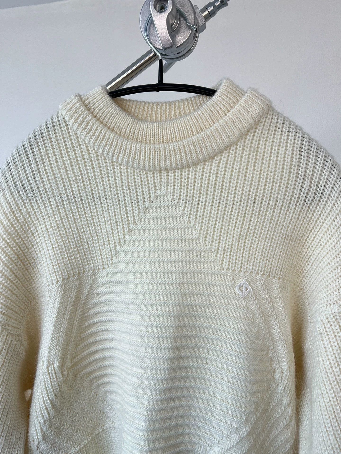 Dior Dior Sports Cream Double Collar Sweater Old Money Size M / US 6-8 / IT 42-44 - 3 Thumbnail