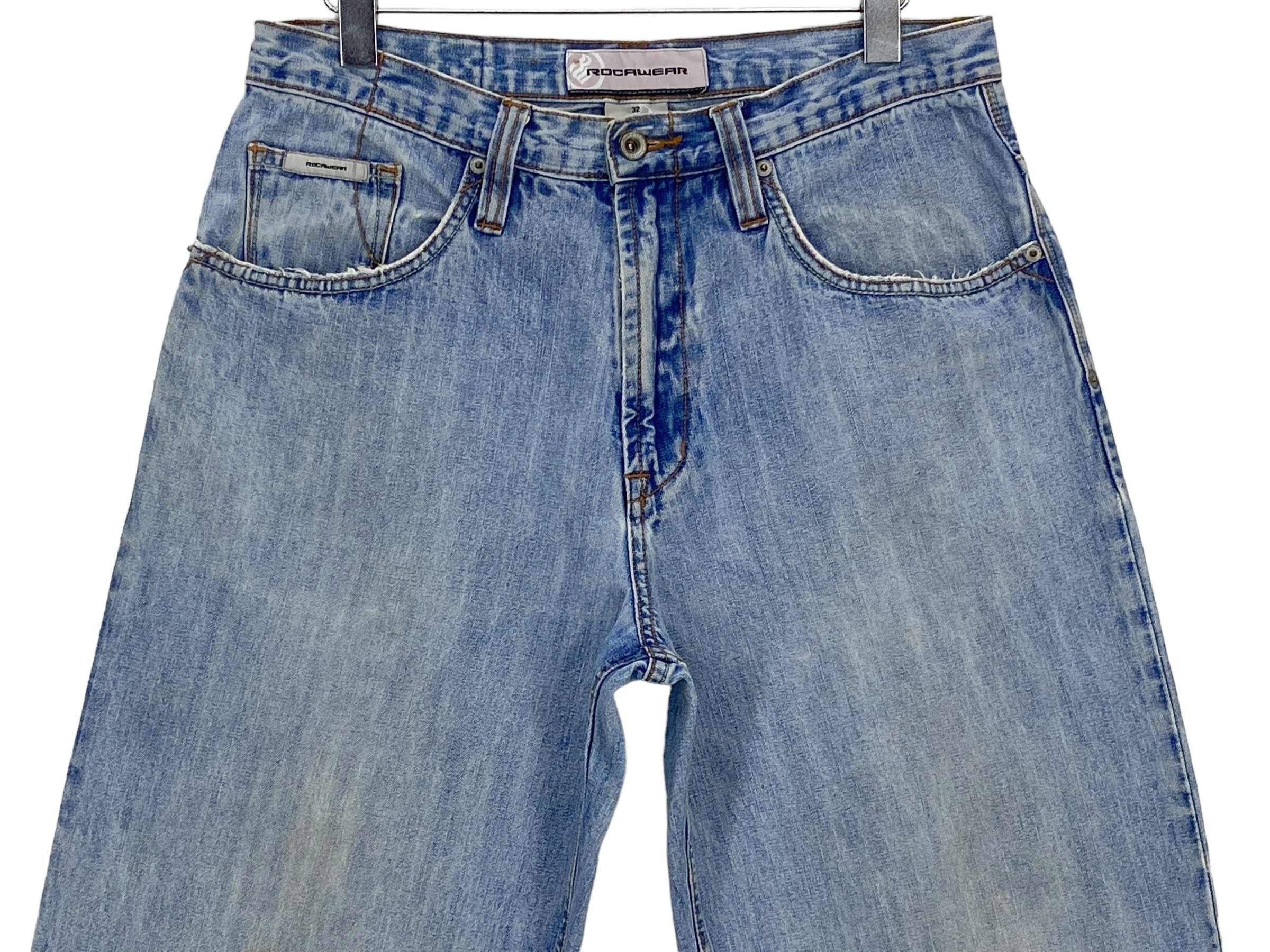 Rocawear Rocawear Carpenter Jeans Hip Hop Jay Z Medium Wash Men Jeans Size US 32 / EU 48 - 3 Thumbnail