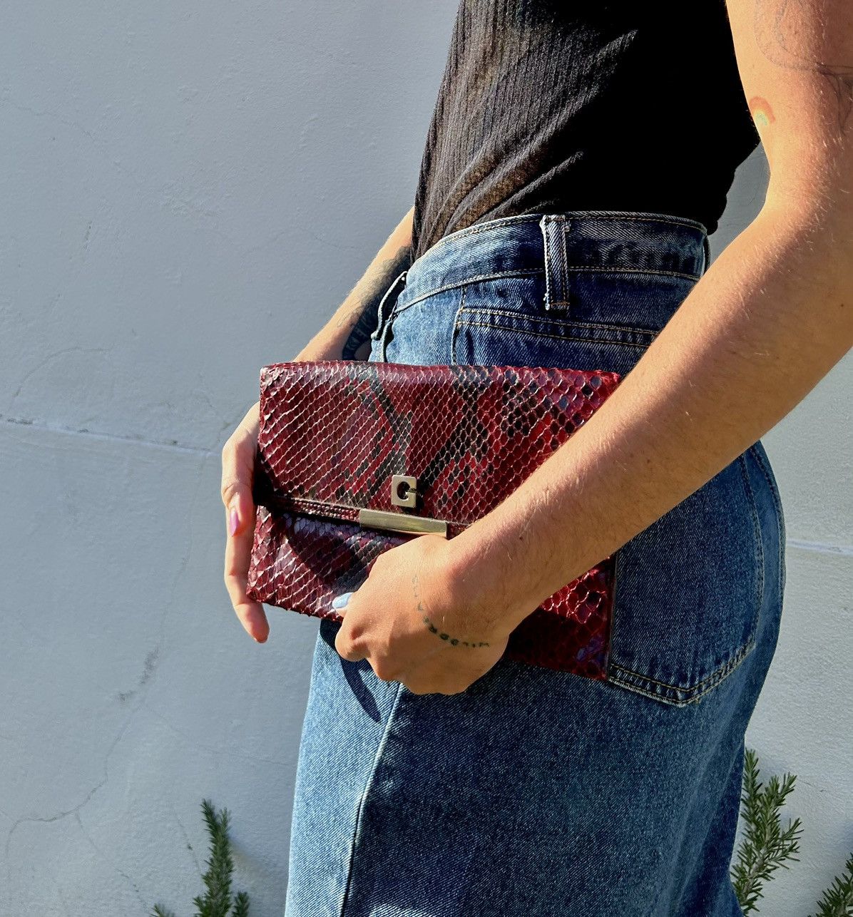 Vintage Gherardini Vintage Snake Print Clutch Size ONE SIZE - 2 Thumbnail