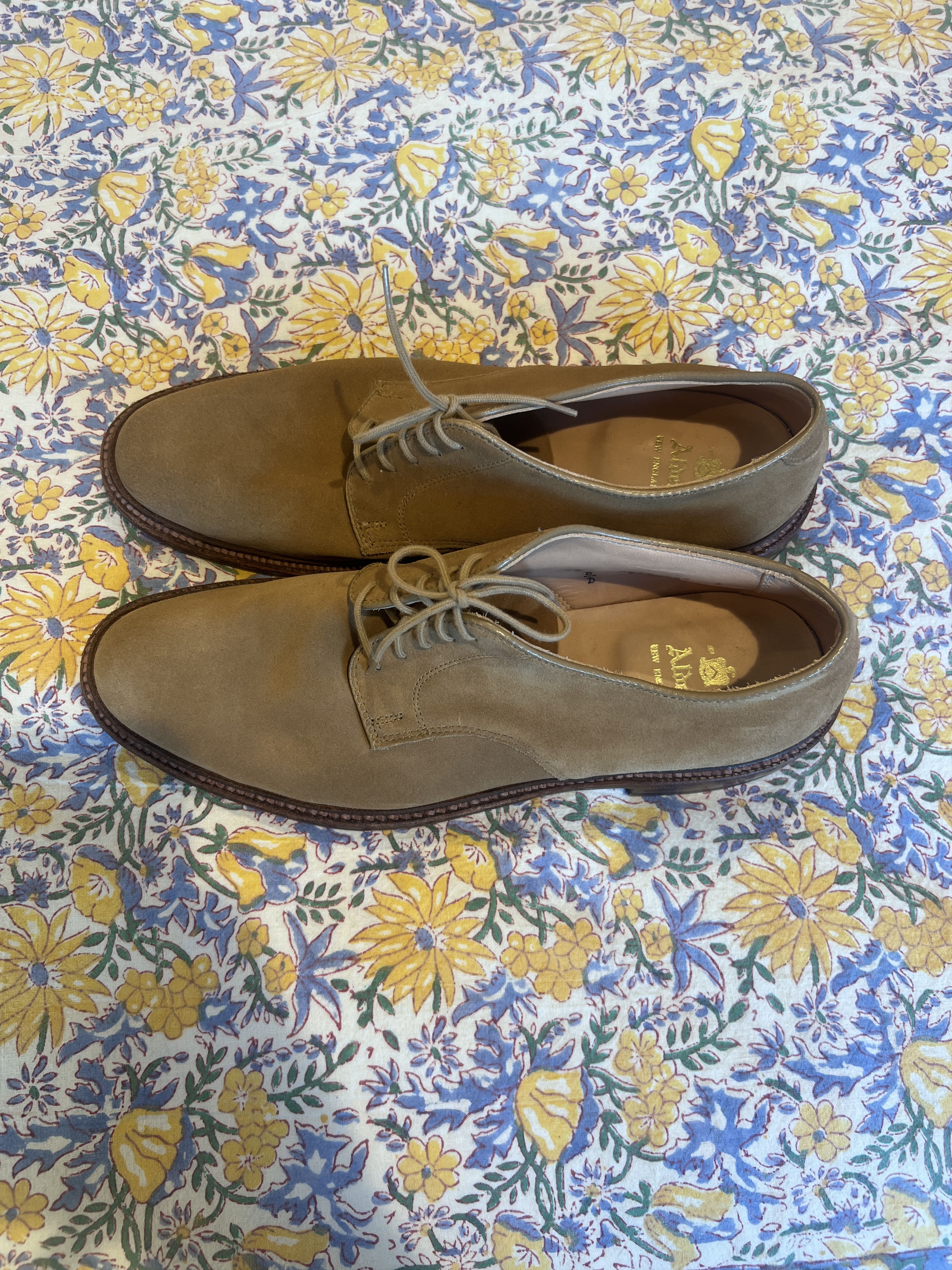 Alden Tan Suede Alden Dress Shoes Grailed