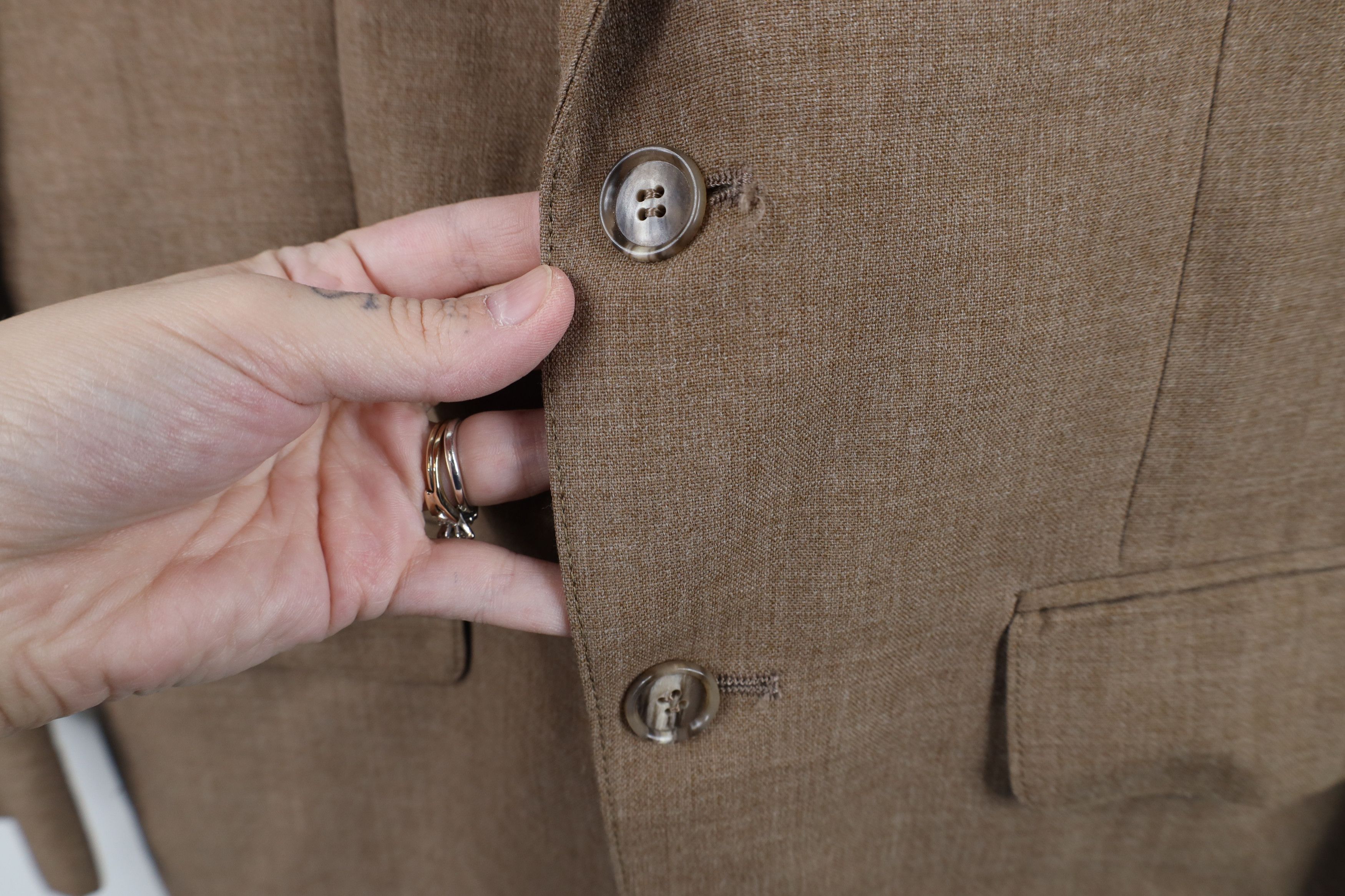 Vintage Vintage 50s 60s Streetwear Wool Blazer Suit Coat Jacket USA Size US L / EU 52-54 / 3 - 4 Thumbnail