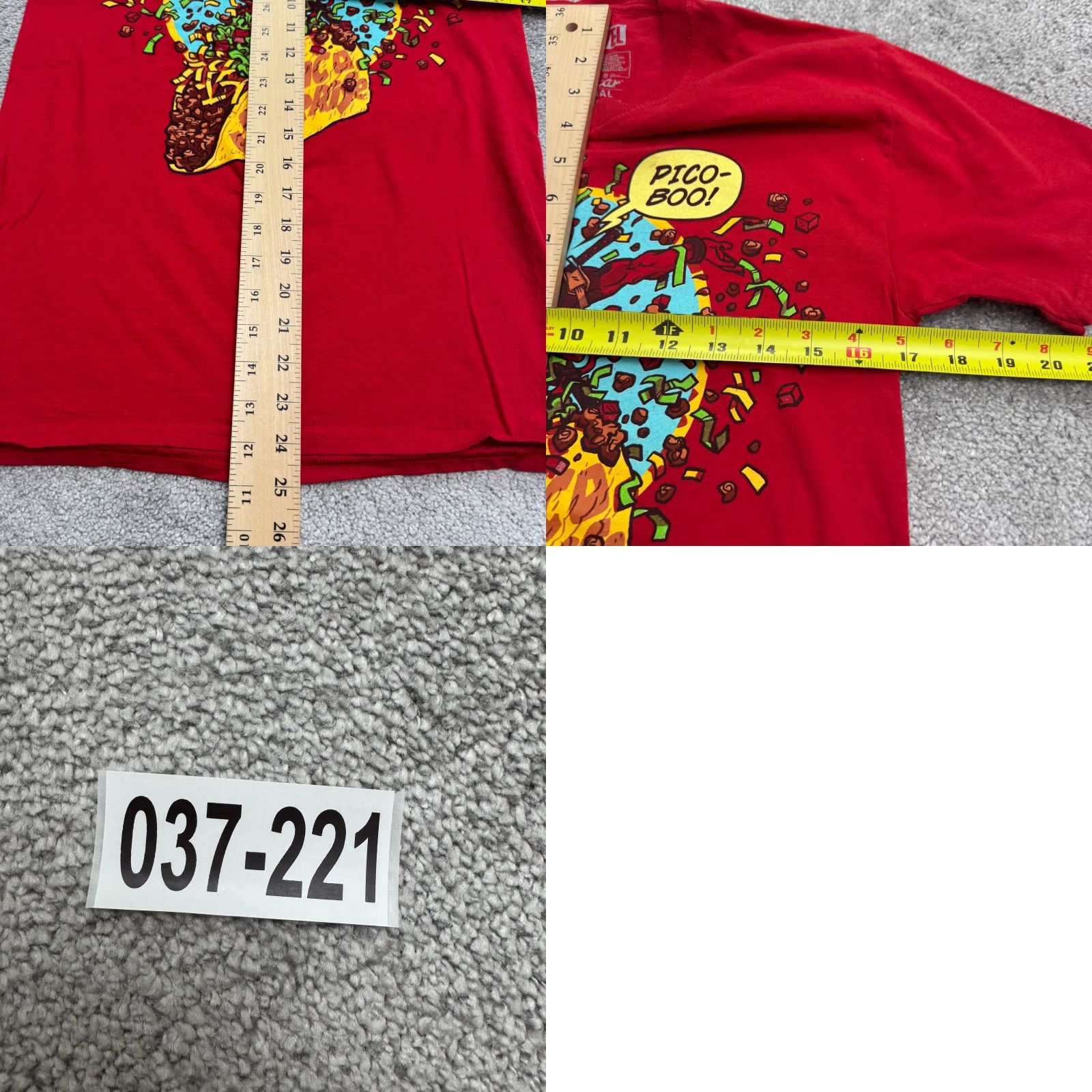 Vintage Marvel Shirt Mens Small Red Deadpool Taco Surprise Tee SKU: not provided Size US S / EU 44-46 / 1 - 8 Thumbnail