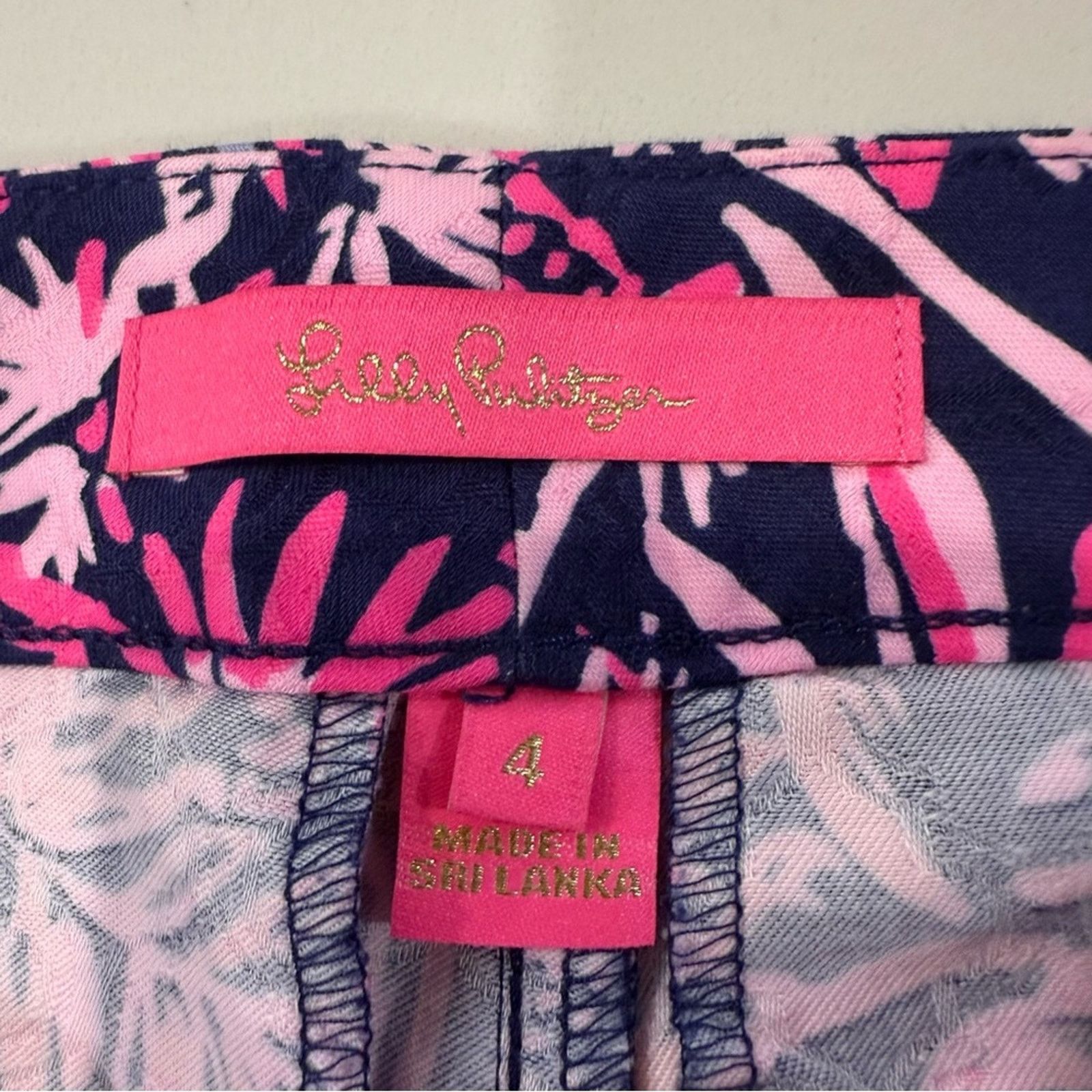 Lilly Pulitzer Lilly Pulitzer Kelly Skinny Ankle Pants Womens 4 Bright Navy Size 27" / US 4 / IT 40 - 7 Thumbnail