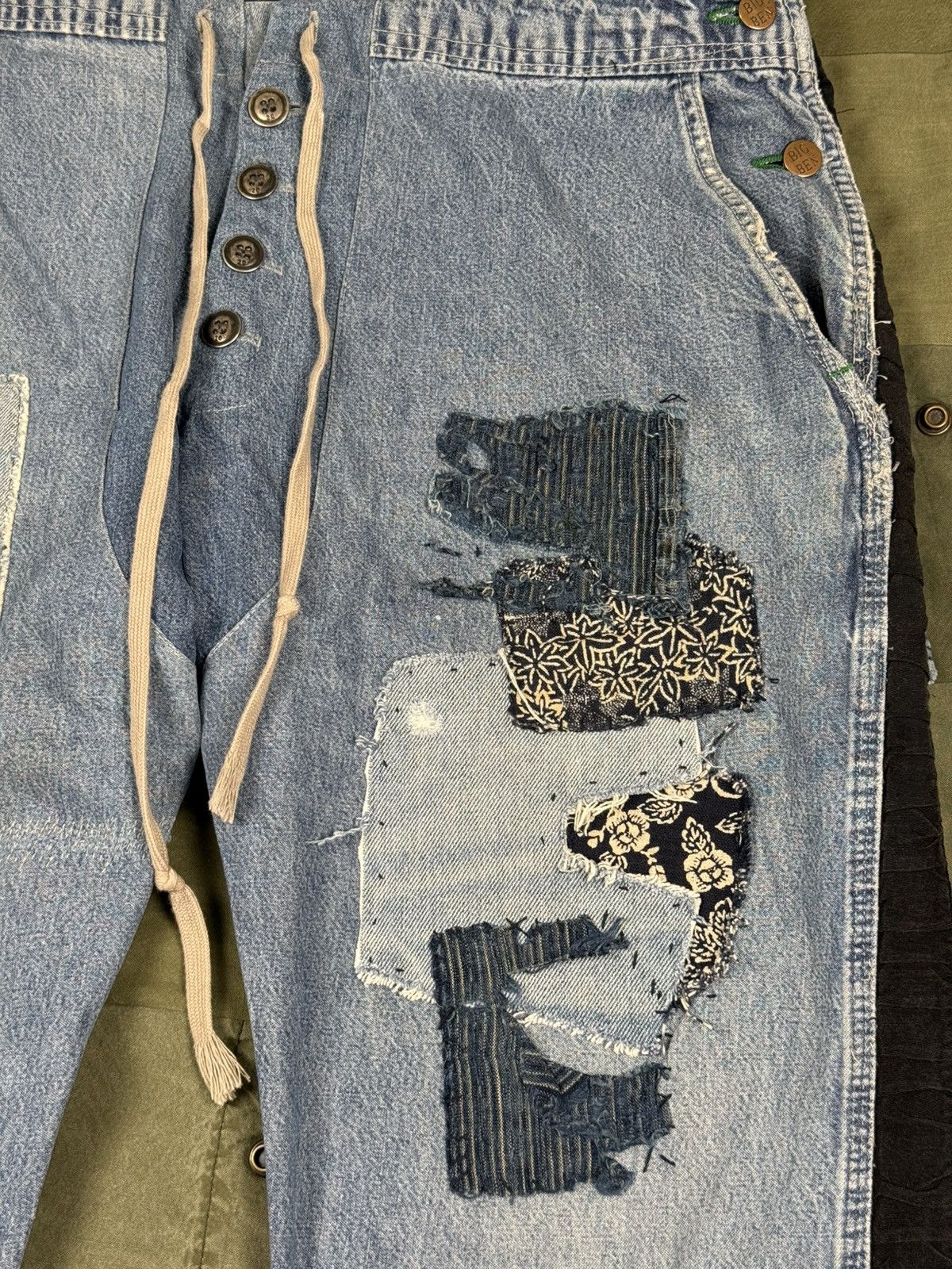 Greg Lauren Vintage Denim Tux Lounge Pants Size US 36 / EU 52 - 2 Thumbnail