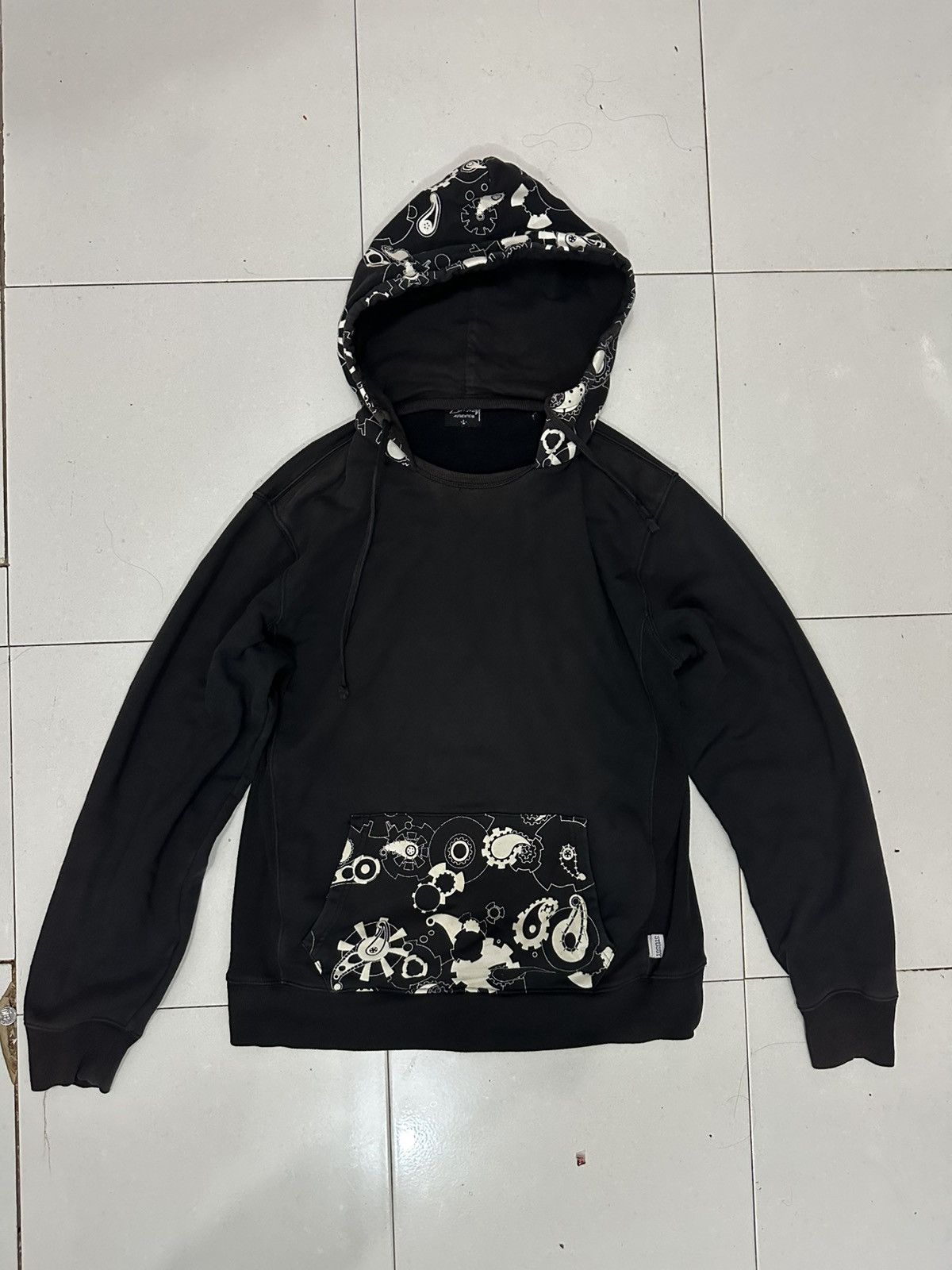 Stussy VTG Distress Stussy Paisley Pullover Hoodie Size US L / EU 52-54 / 3 - 2 Thumbnail
