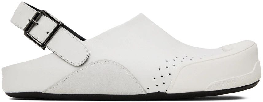 Marni o1w1db10125 Fussbett Sabot Sandals in White Size US 12 / EU 45 - 3 Thumbnail